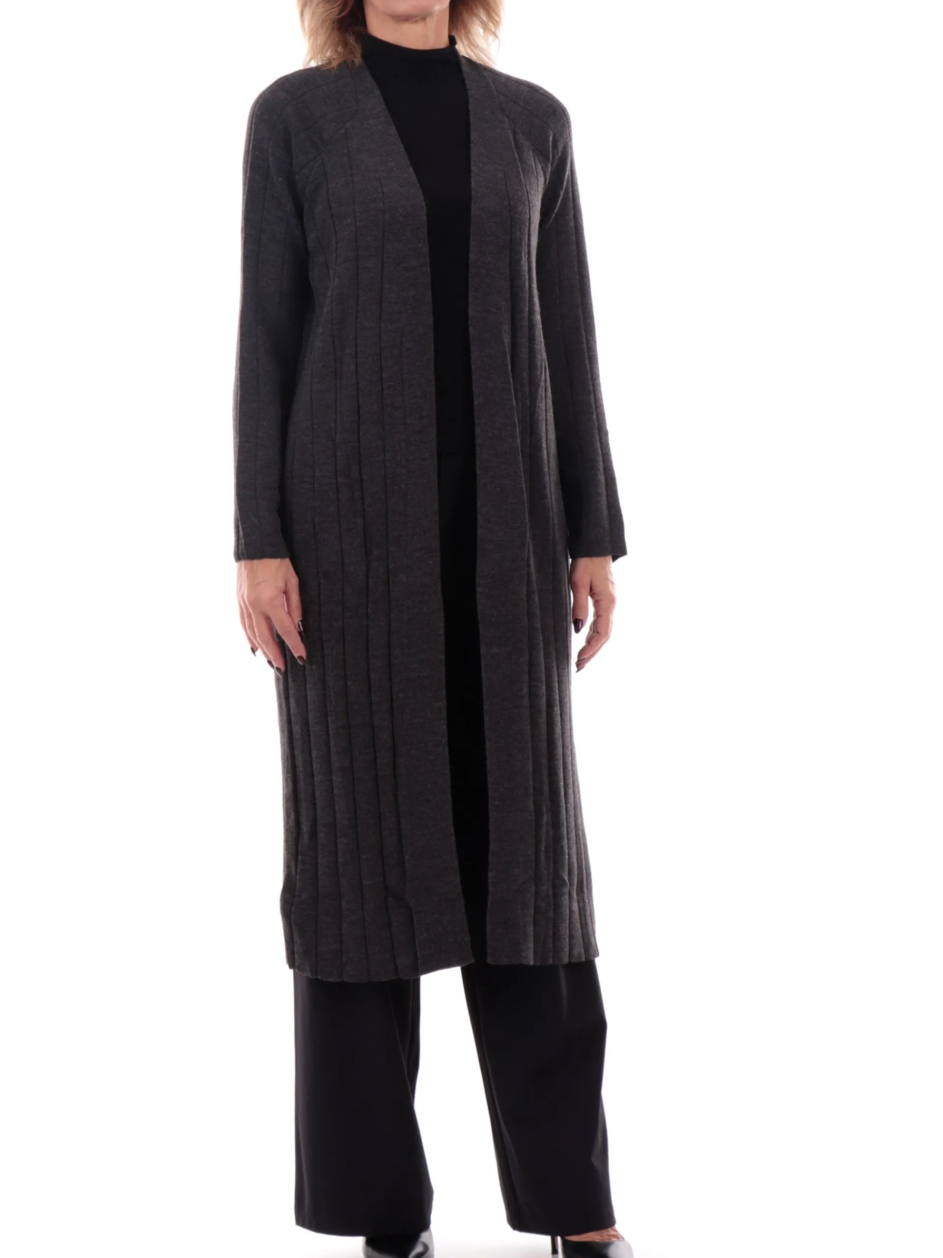 ONLY Maglie*Cardigan aperto grigio da donna a righe 15330264