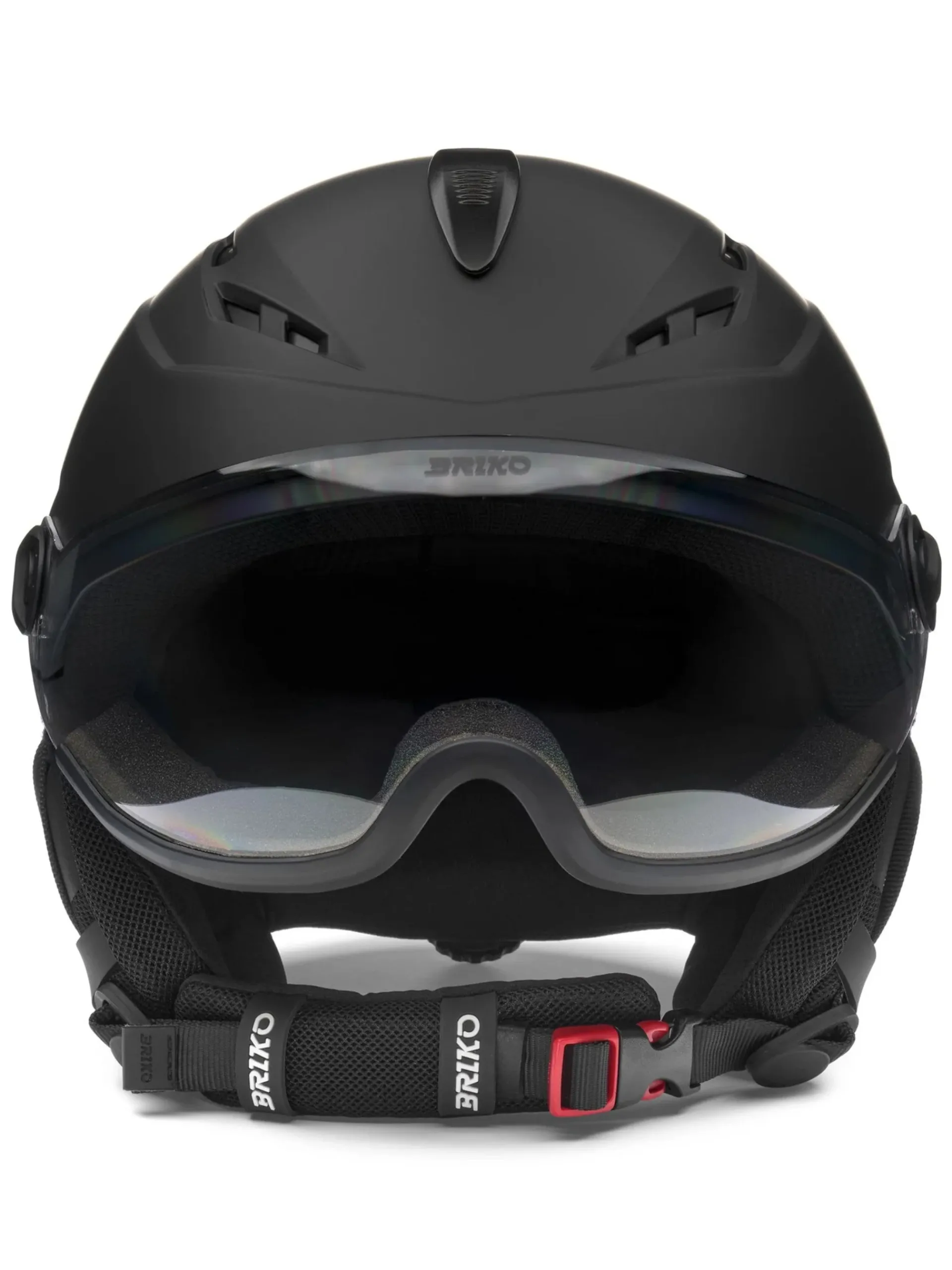 BRIKO Attrezzatura*Casco Sci Elio Visor Photo Nero con Visiera 28112WW