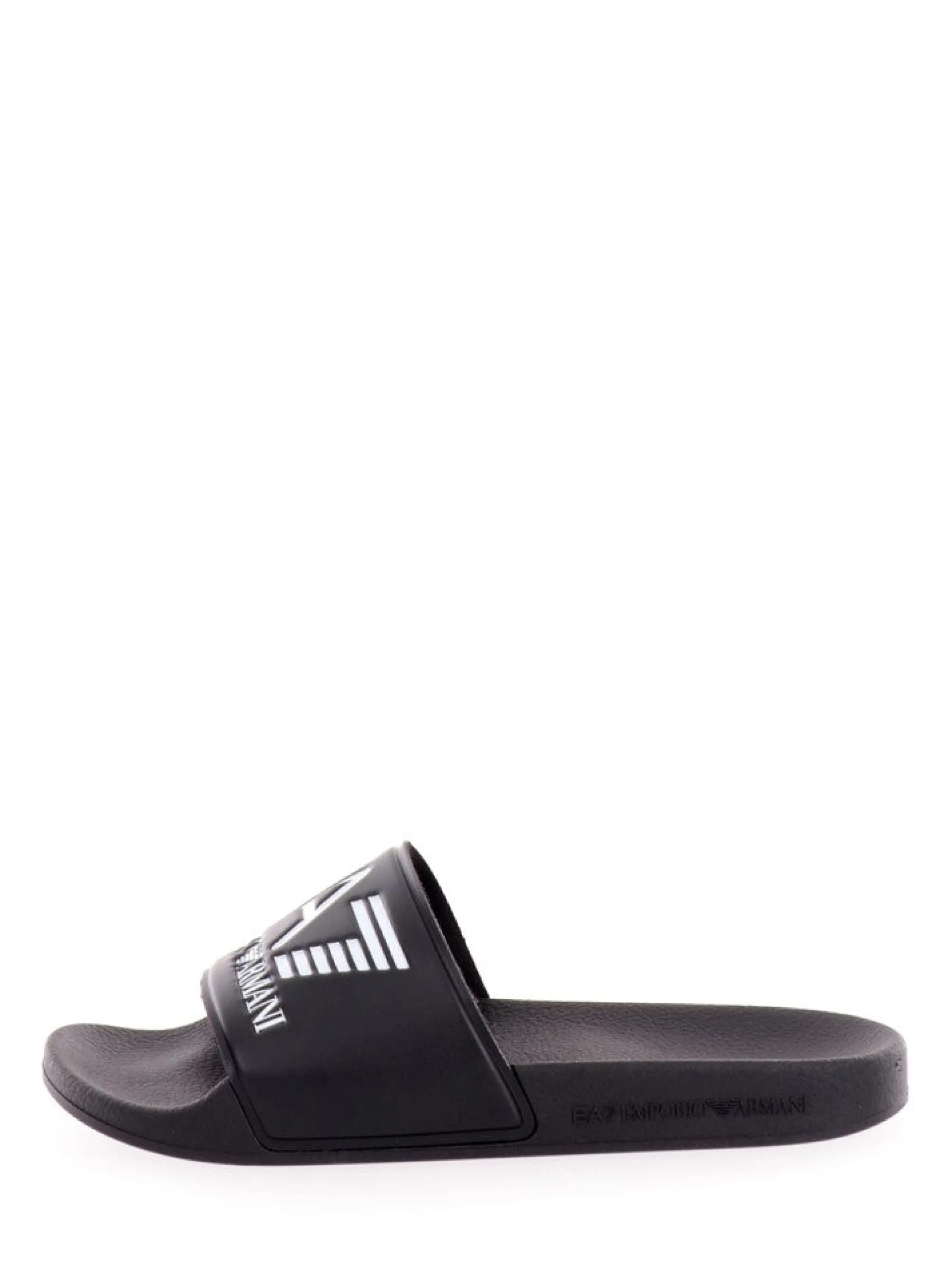 EMPORIO ARMANI 7 Ciabatte E Infradito*Ciabatte Emporio Armani nere da bambino con maxi logo XSPS10XCC22