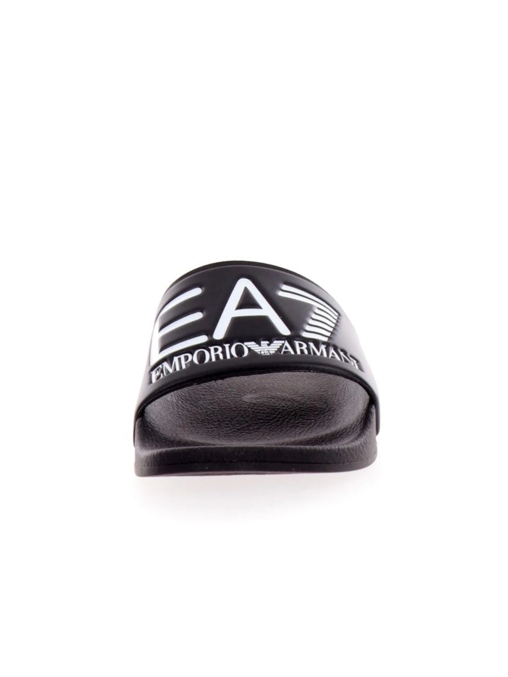 EMPORIO ARMANI 7 Ciabatte E Infradito*Ciabatte Emporio Armani nere da bambino con maxi logo XSPS10XCC22