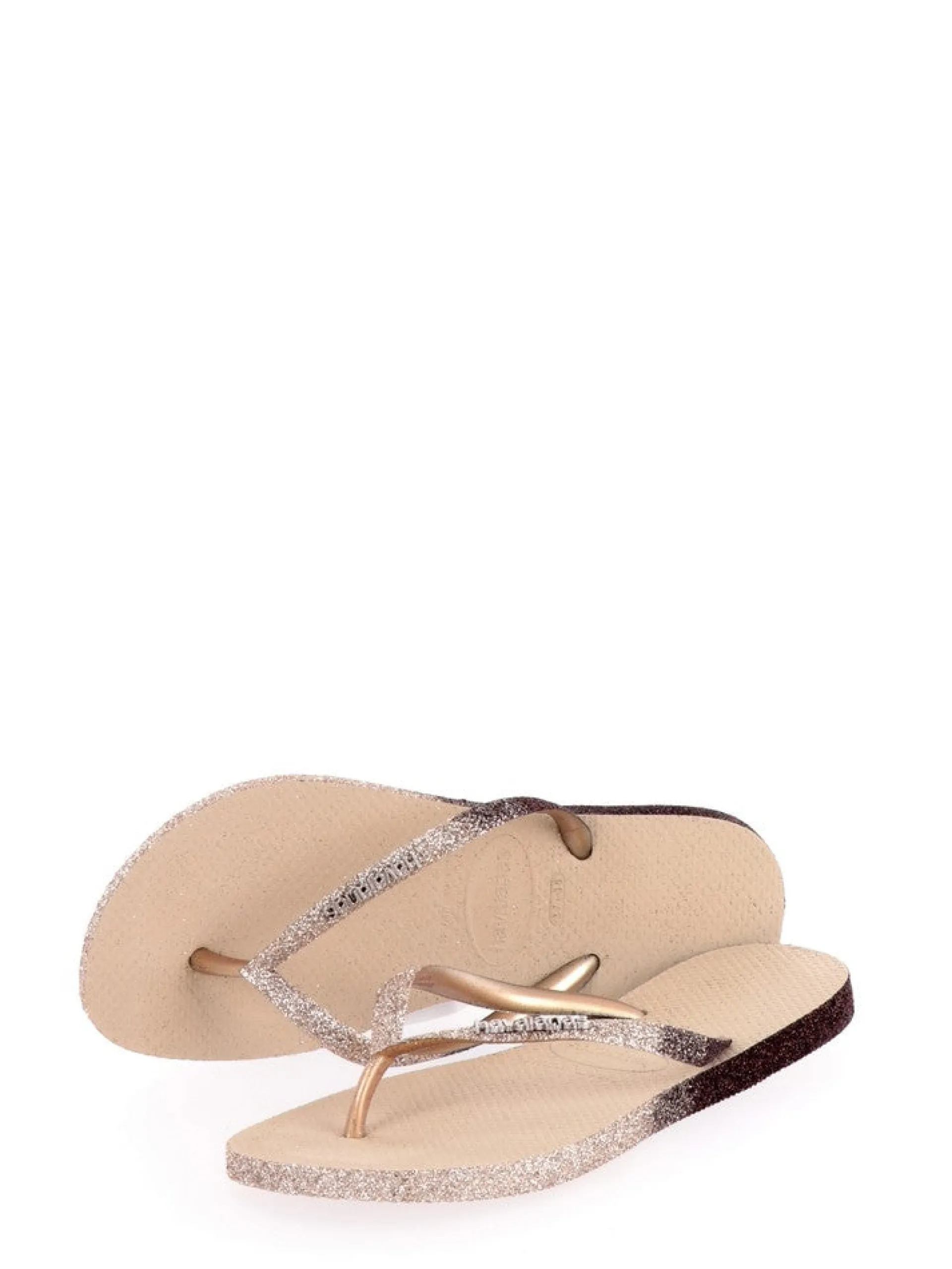 HAVAIANAS Ciabatte E Infradito*Ciabatte beige da donna glitterate 4146093