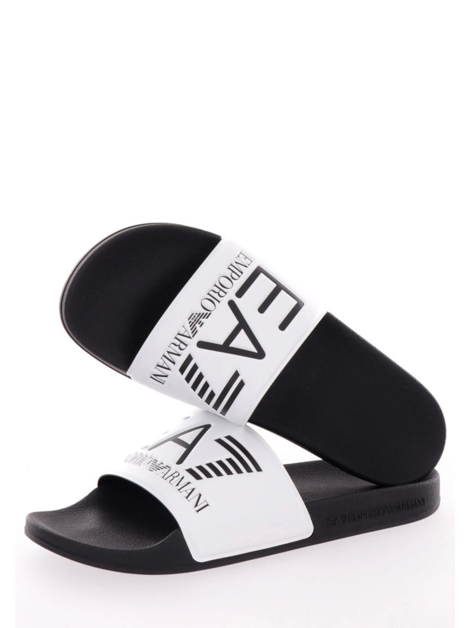 EMPORIO ARMANI 7 Ciabatte E Infradito*Ciabatte mare Emporio Armani EA7 bianche e nere da uomo XCP001XCC22