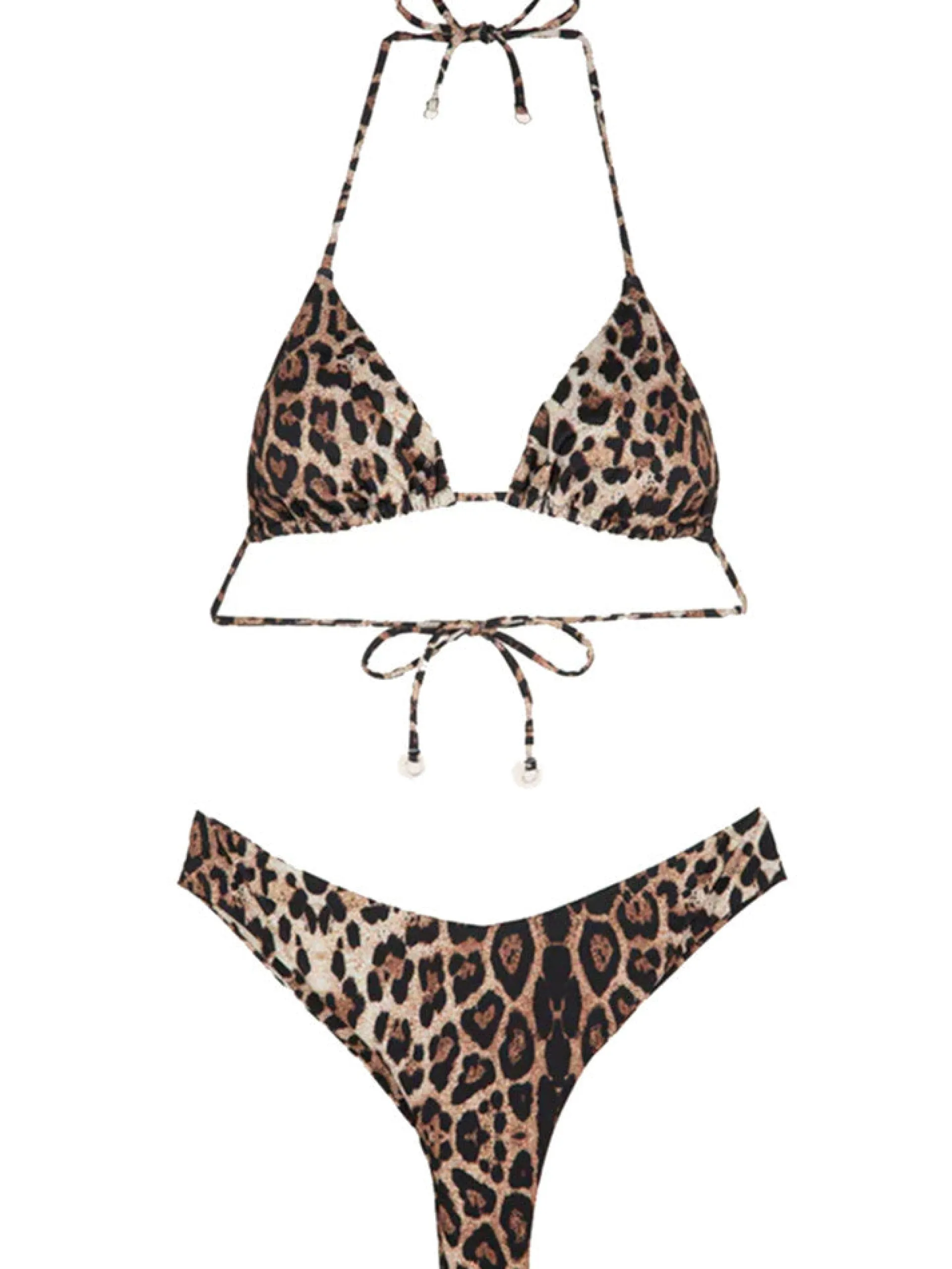 EFFEK Bikini*Costume donna leopardato triangolo imbottito 1320X
