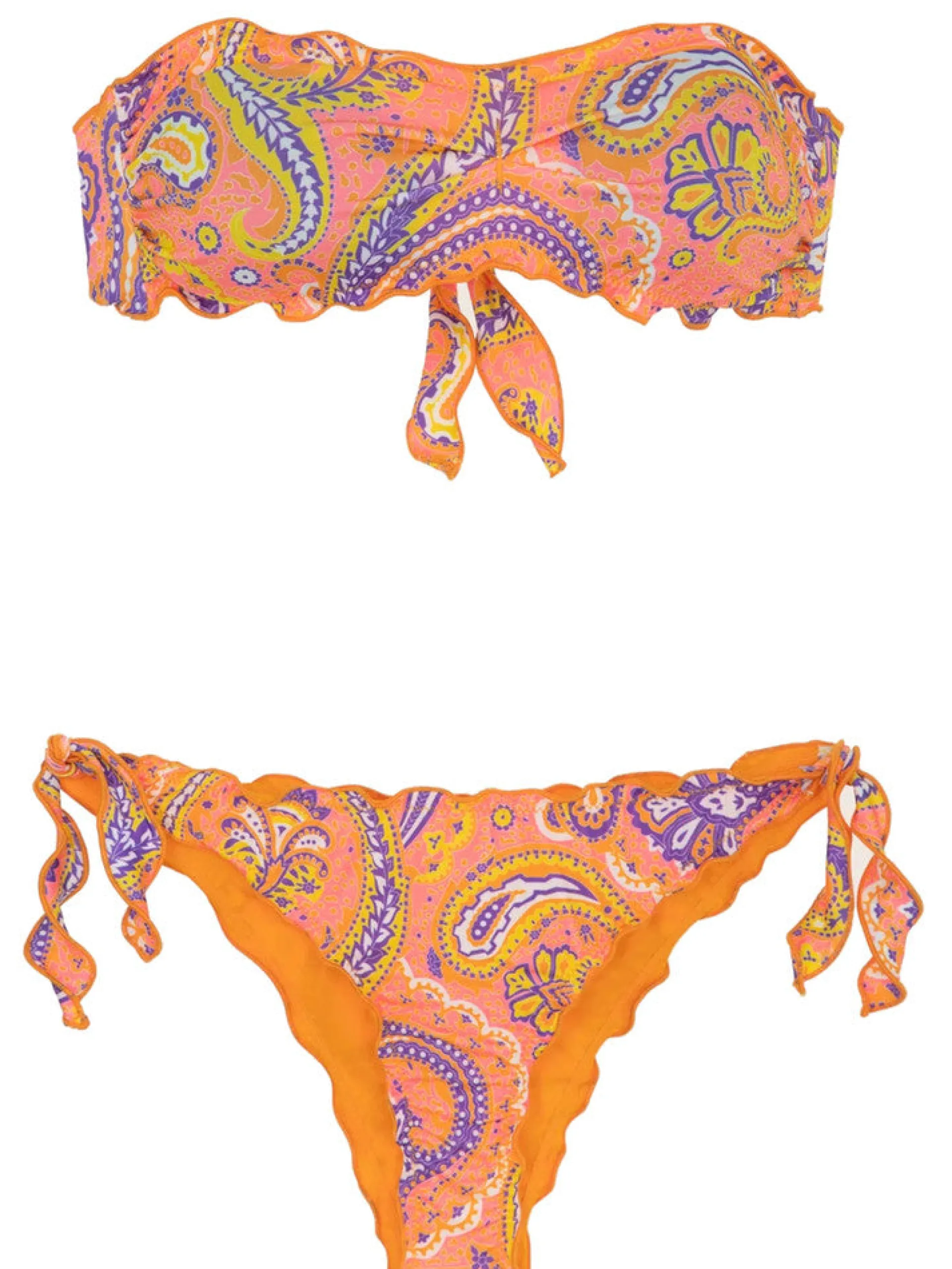 EFFEK Bikini*Costume fascia imbottita slip brasiliana 1341X11