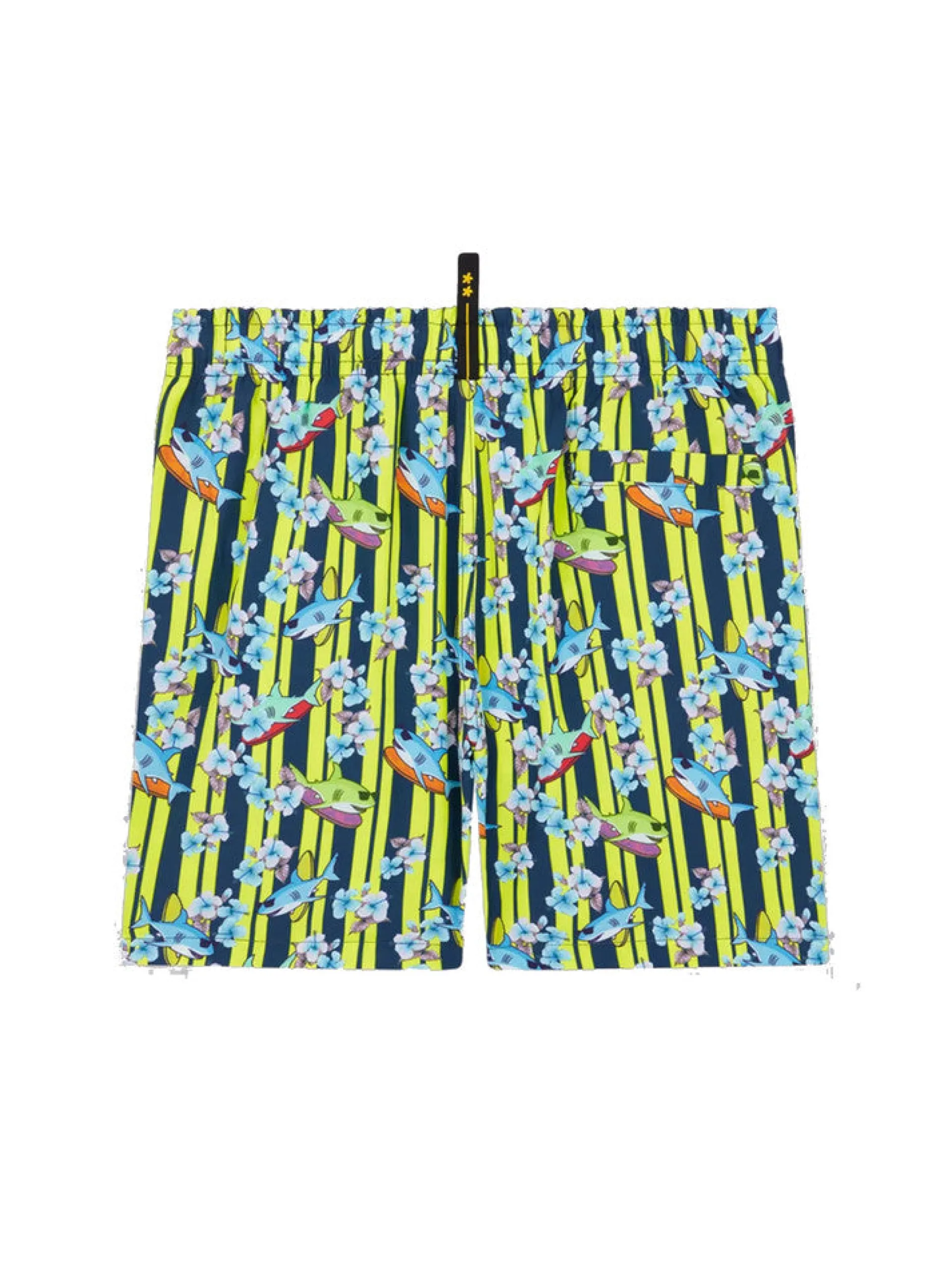 EFFEK Costumi*Costume giallo fluo da bambino con squali 4030U