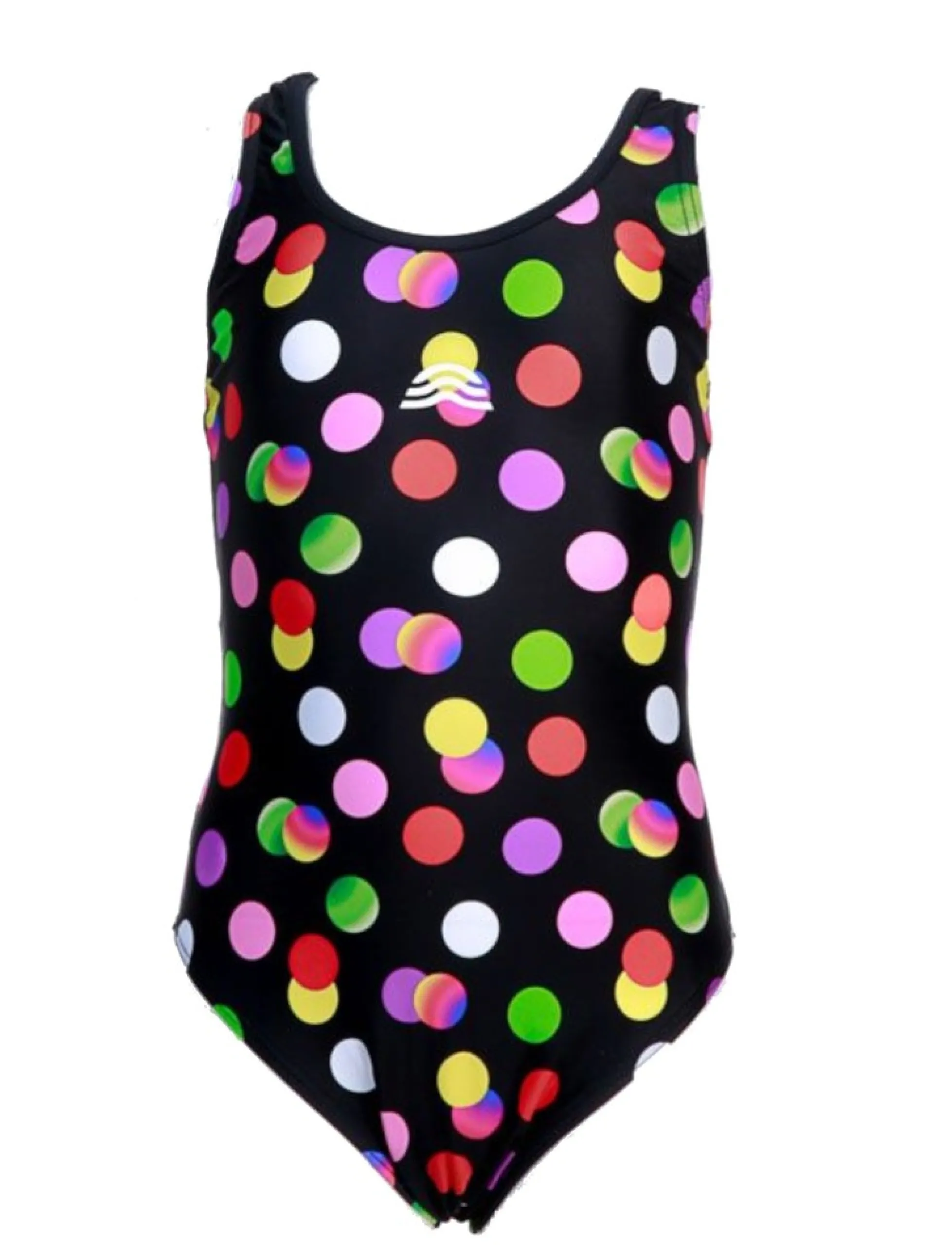 AQUARAPID Costumi*Costume intero nero con pallini da bambina MOLLY