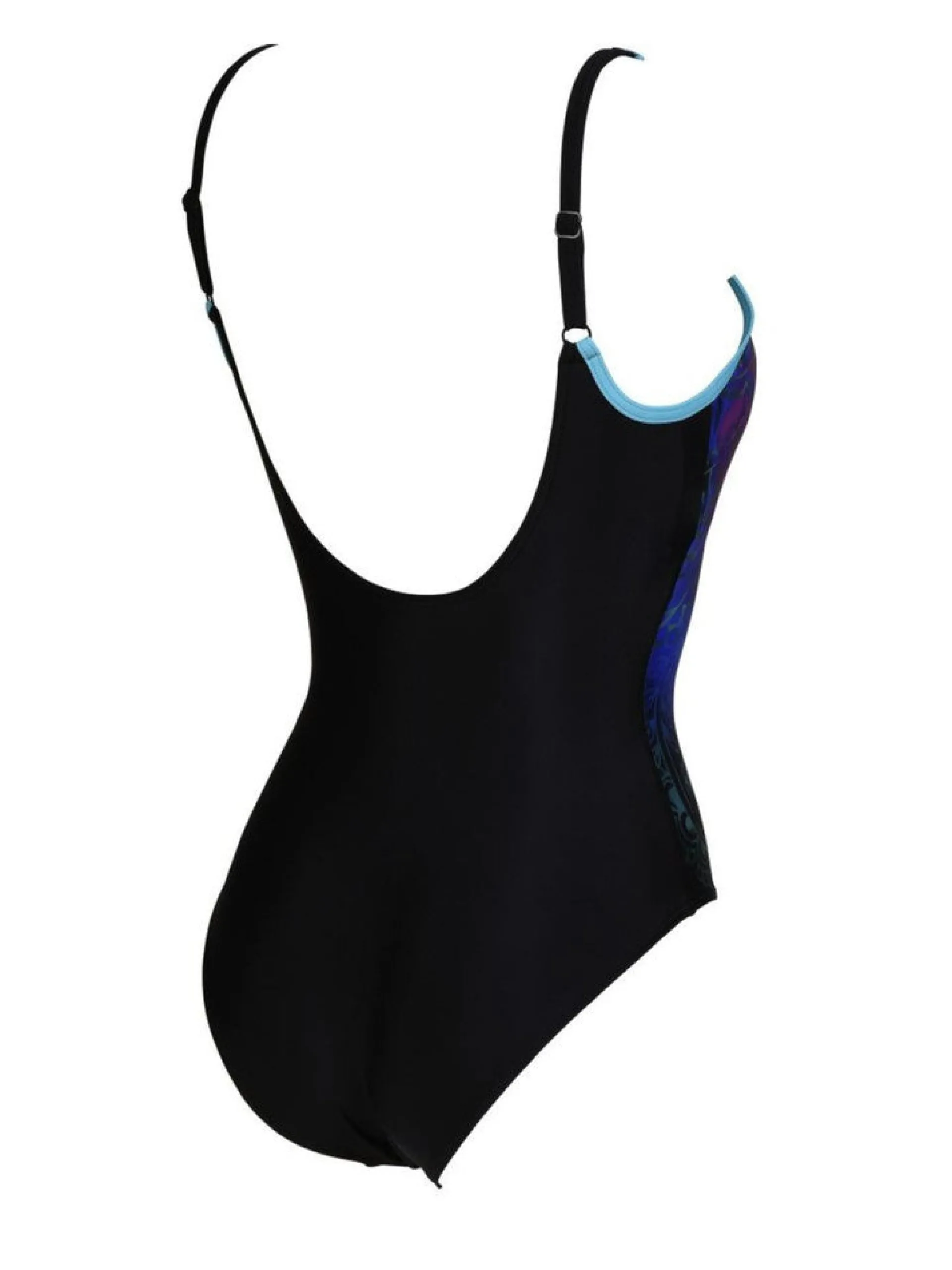 ARENA Costumi*Costume intero nero da donna con fiori 005136