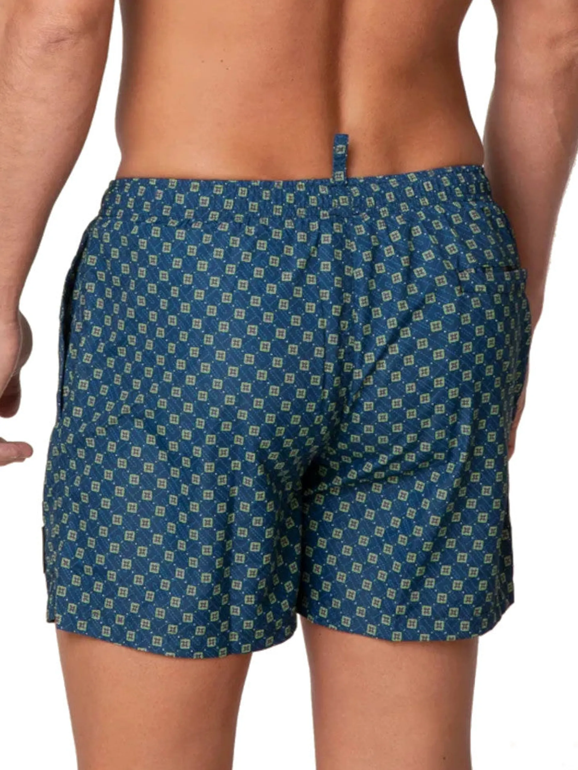 EFFEK Boxer*Costume mare blu fiori da uomo 2070