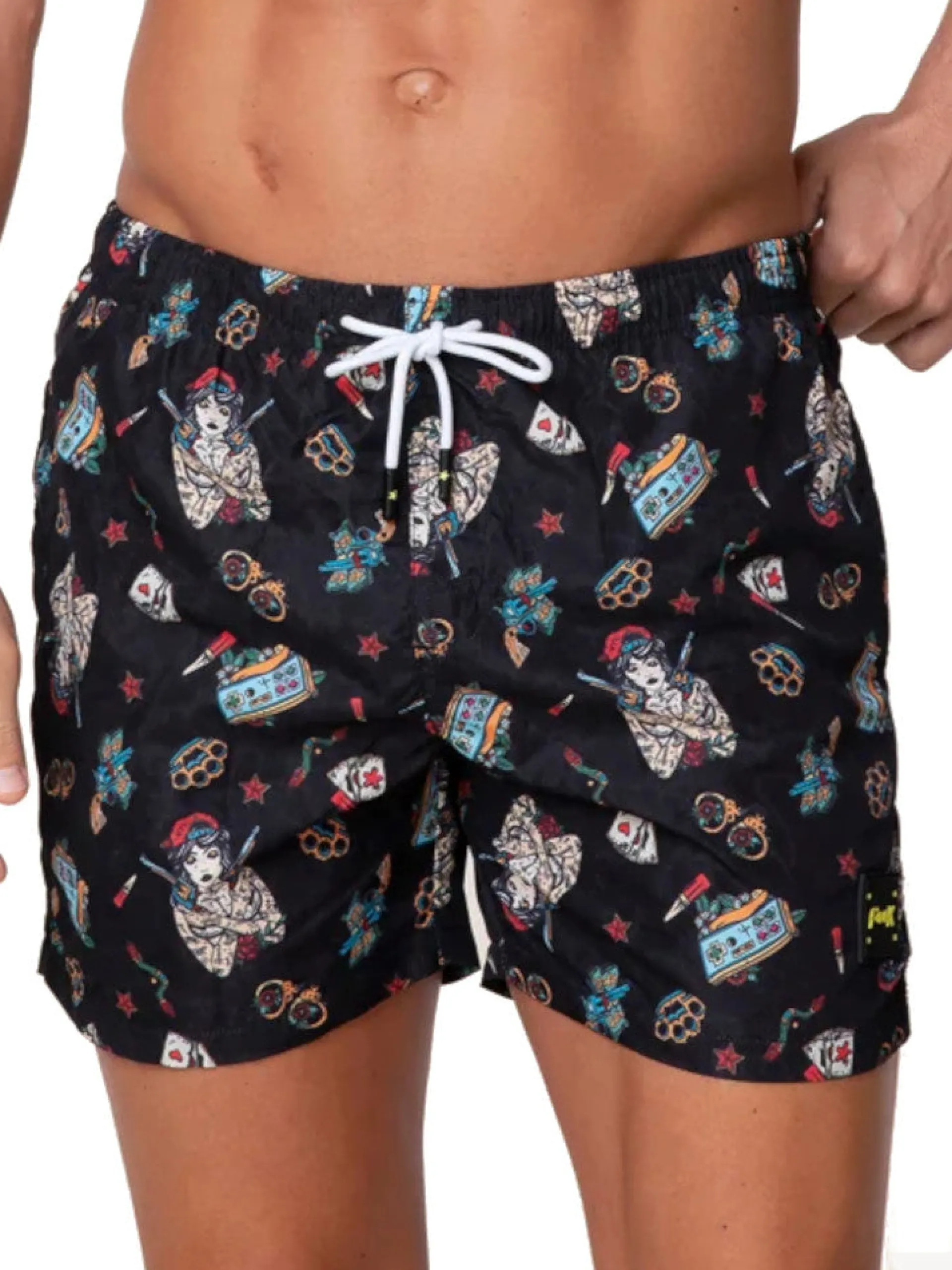 EFFEK Boxer*Costume mare urban nero da uomo 2060