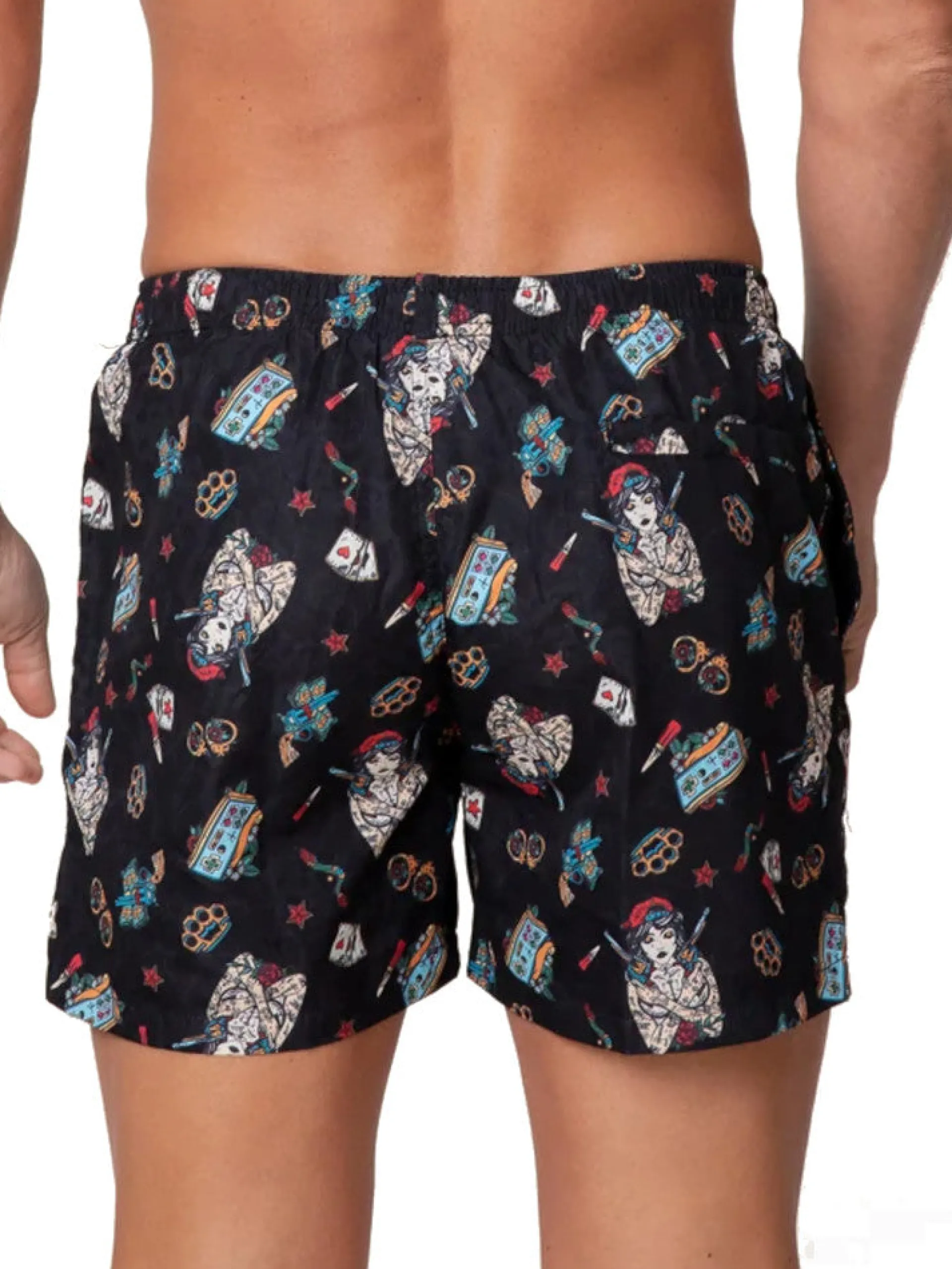 EFFEK Boxer*Costume mare urban nero da uomo 2060