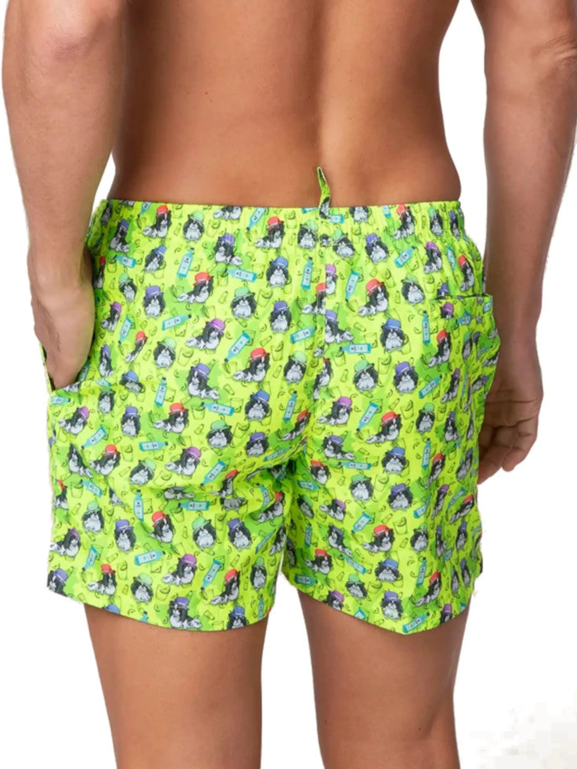 EFFEK Boxer*Costume mare urban giallo da uomo 2060