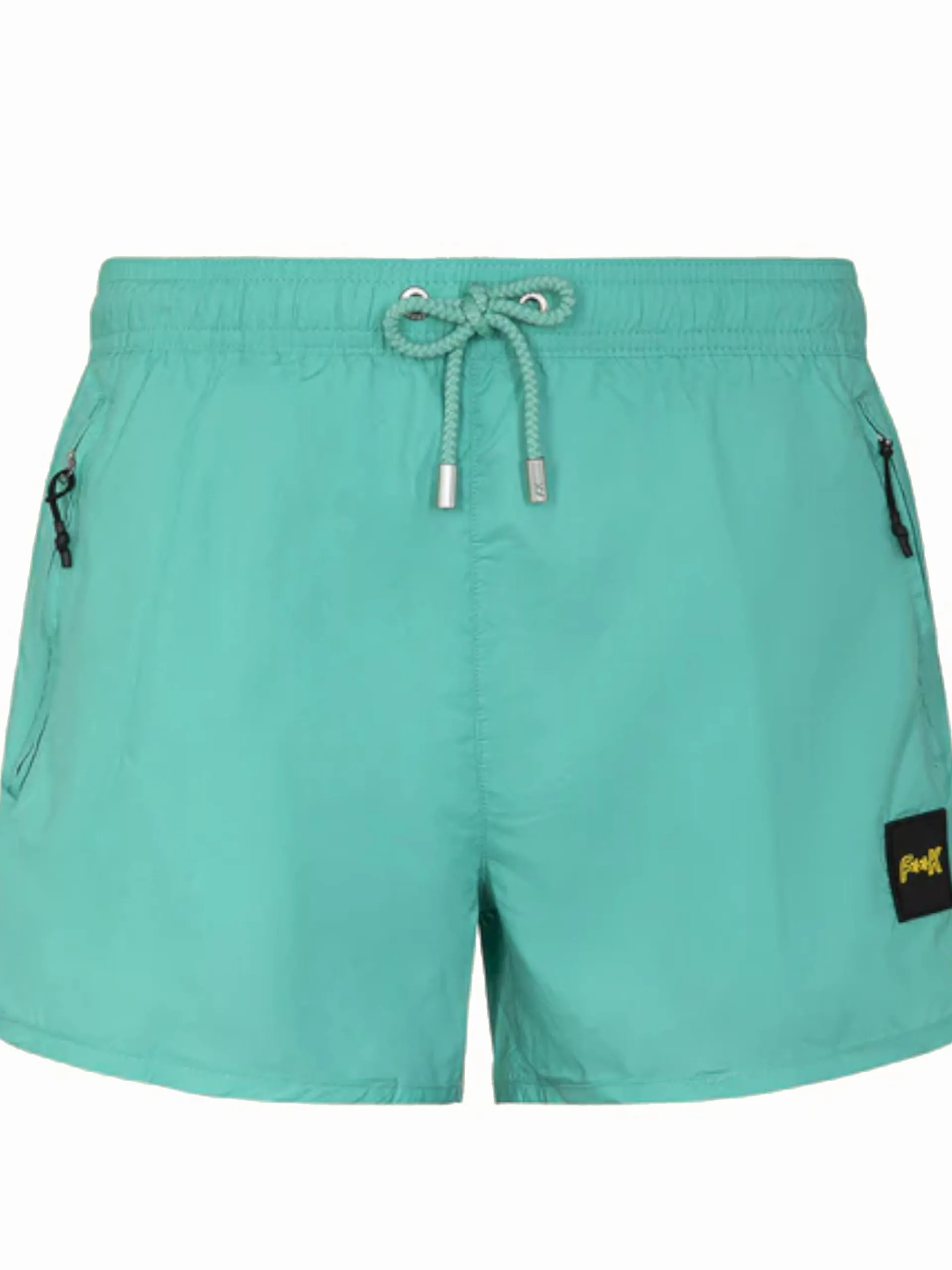 EFFEK Boxer*Costume mare verde acqua da uomo patch gommato M01BU03