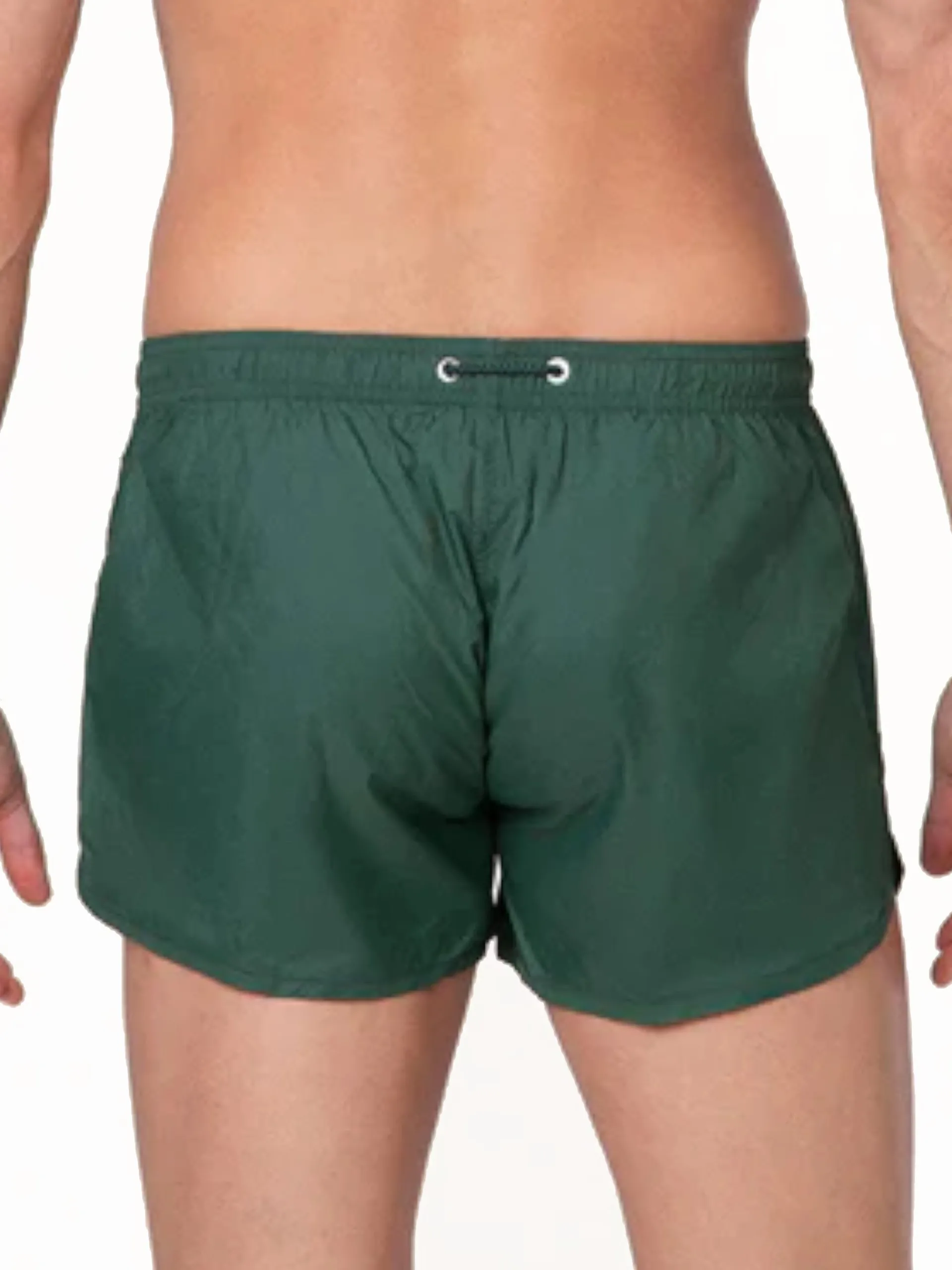 EFFEK Boxer*Costume mare verde da uomo patch gommato M01BU03