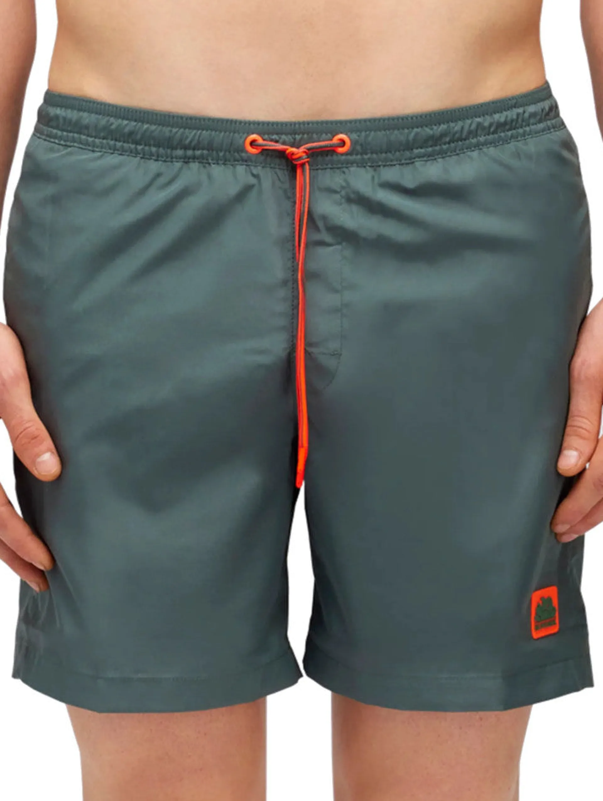 SUNDEK Boxer*Costume mare verde da uomo maxi stampa posteriore M705BDP0300