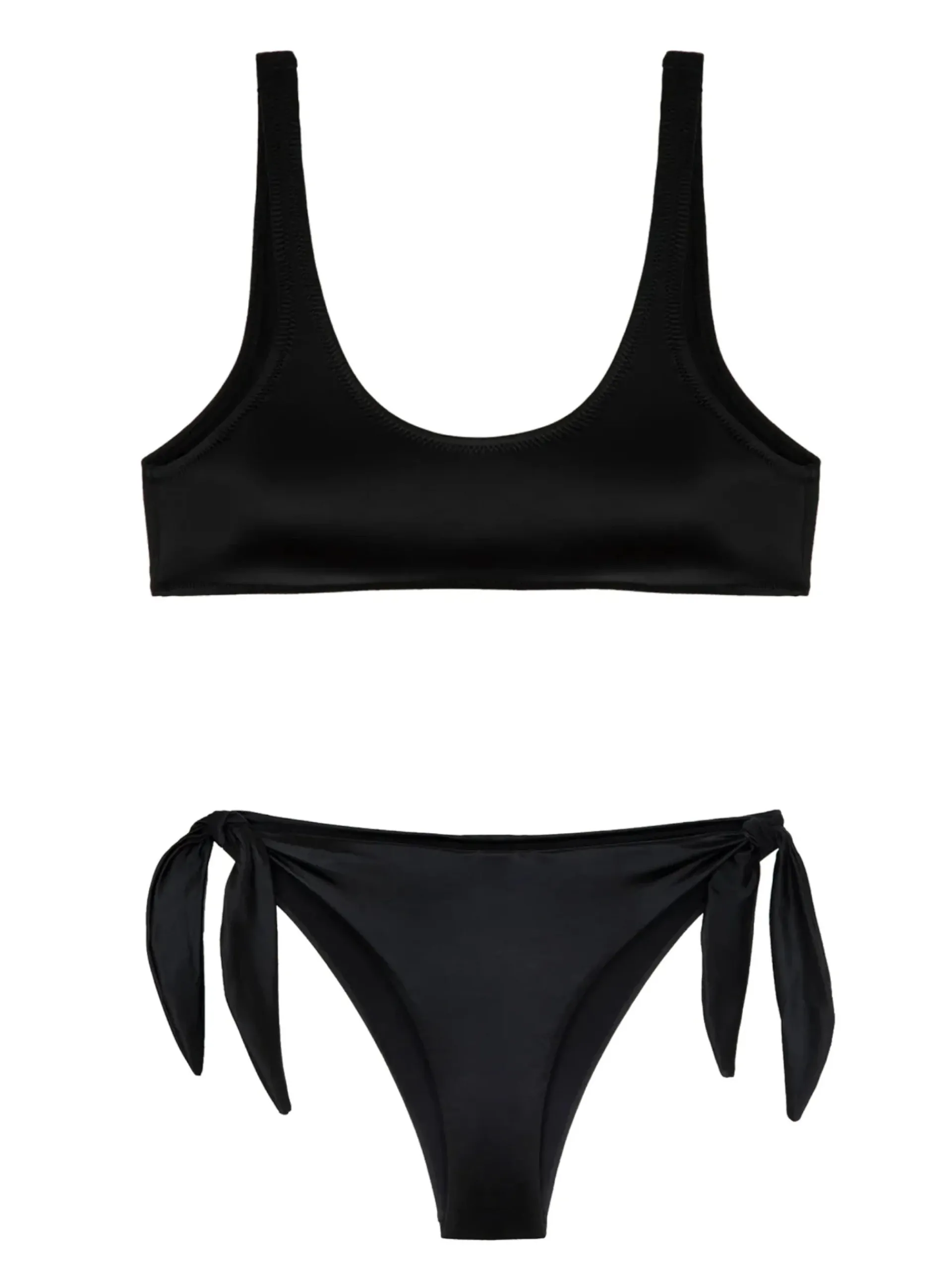 EFFEK Bikini*Costume nero Top Americano da Donna 1007BK+1022BK