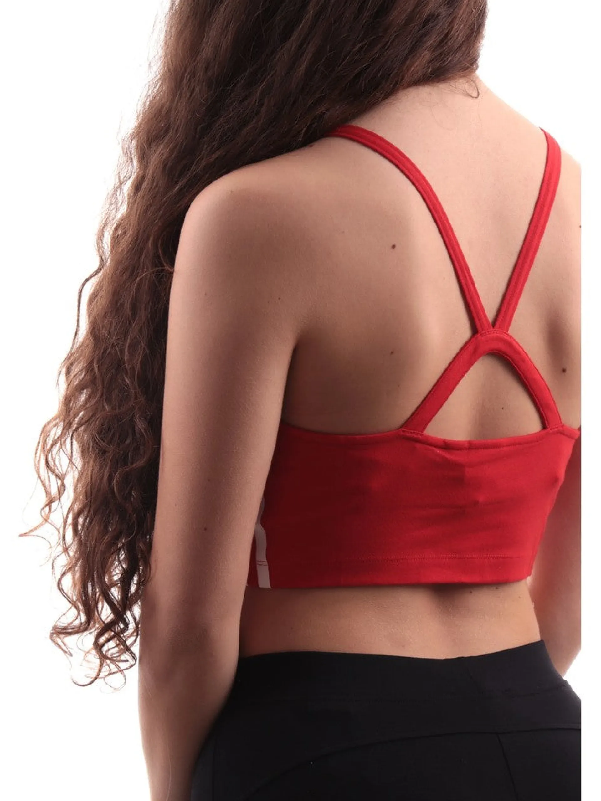 ADIDAS ORIGINALS Maglie*Crop Top Adidas rosso da donna IN83