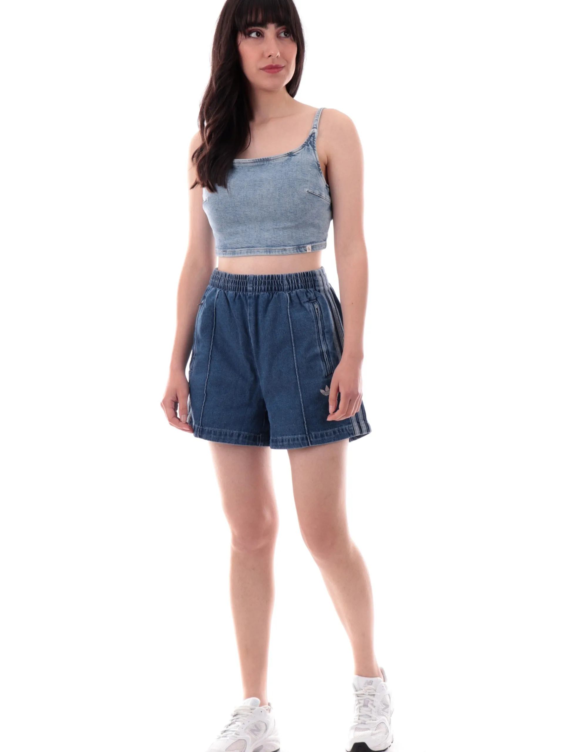 CALVIN KLEIN Maglie*Crop Top Bralette jeans denim J20J2255151AA