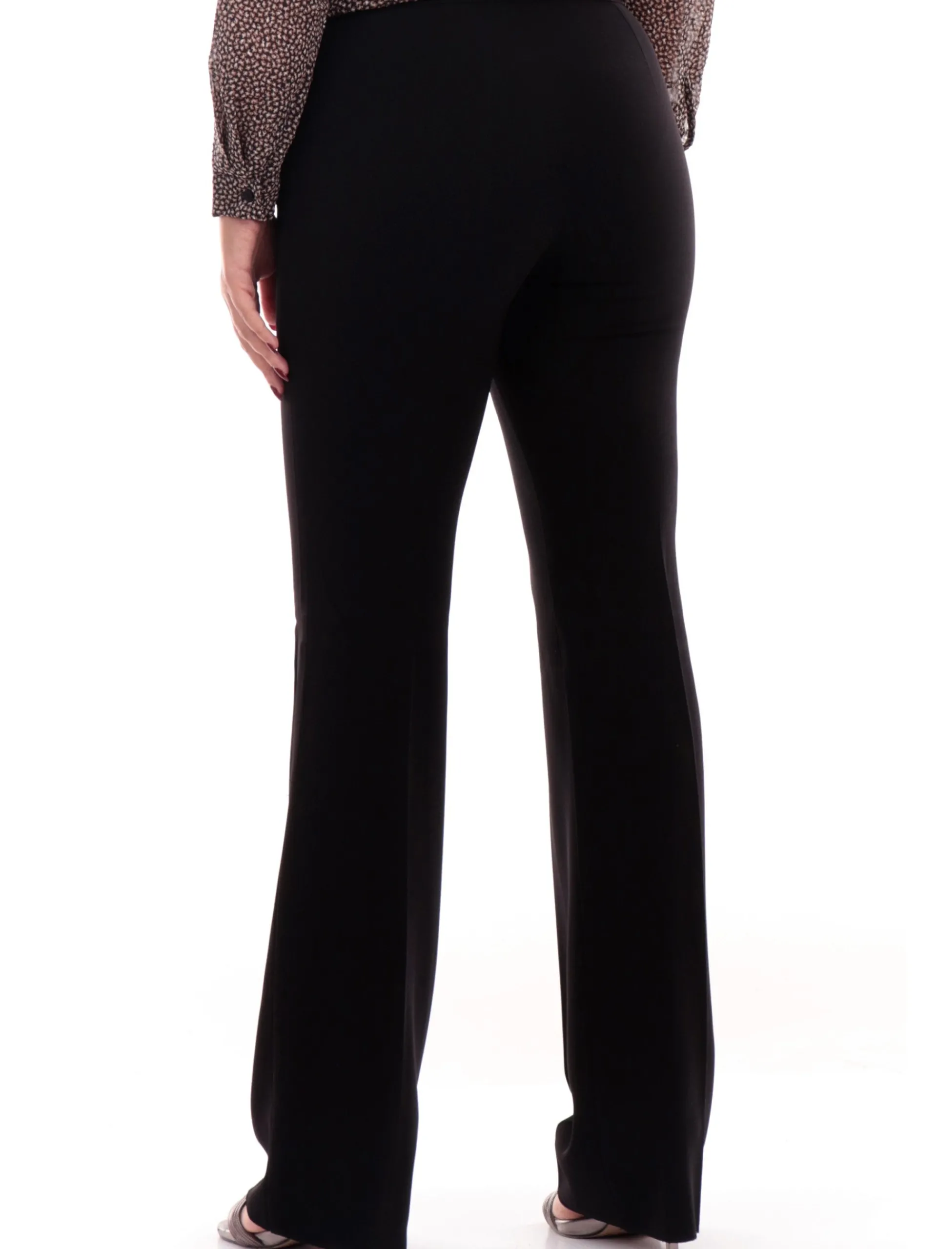 EMME MARELLA Pantaloni*pantaloni neri da donna a zampa NIGELLA2