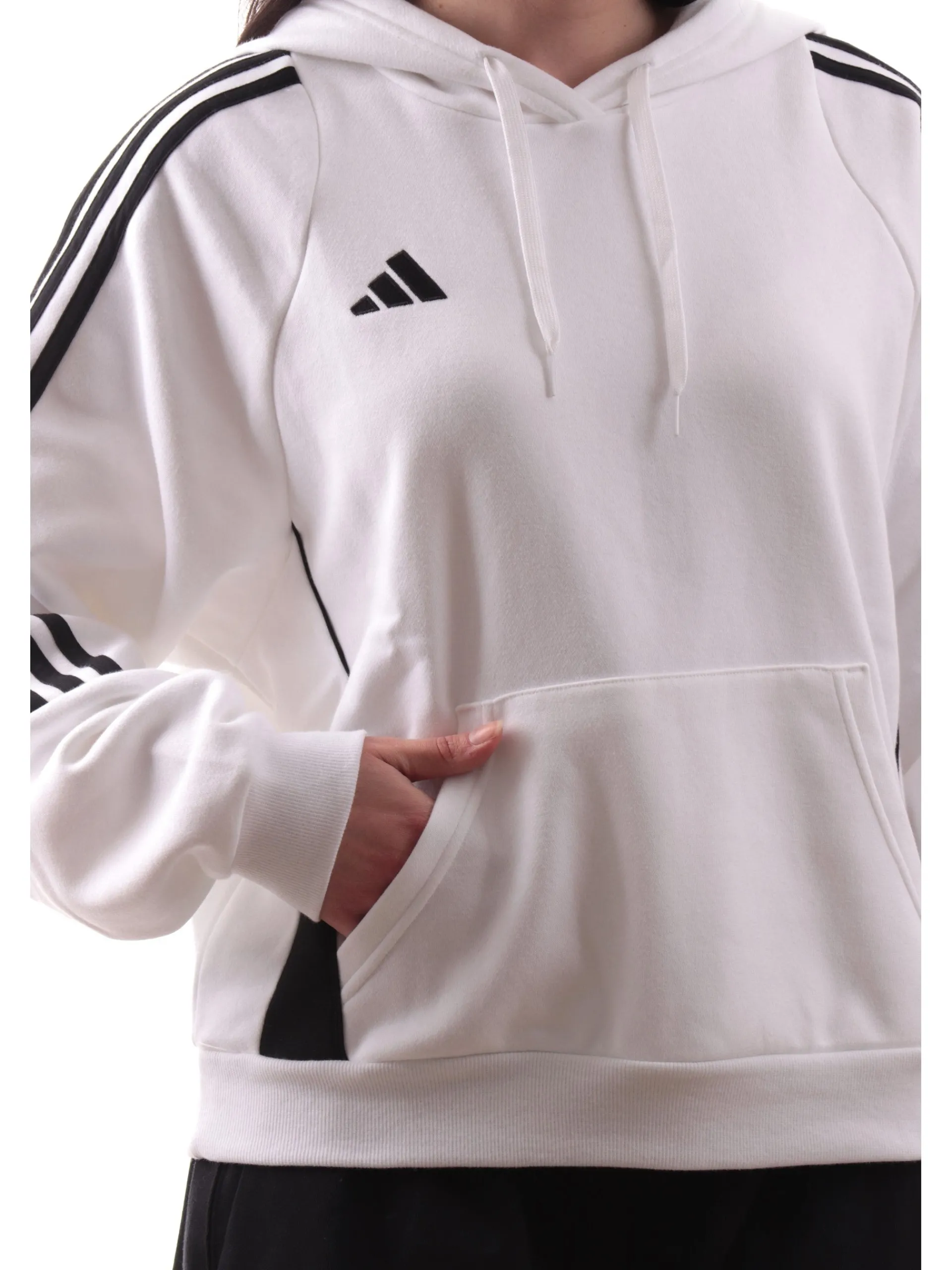 ADIDAS ORIGINALS Felpe*Felpa Adidas bianca da donna girocollo IR7508