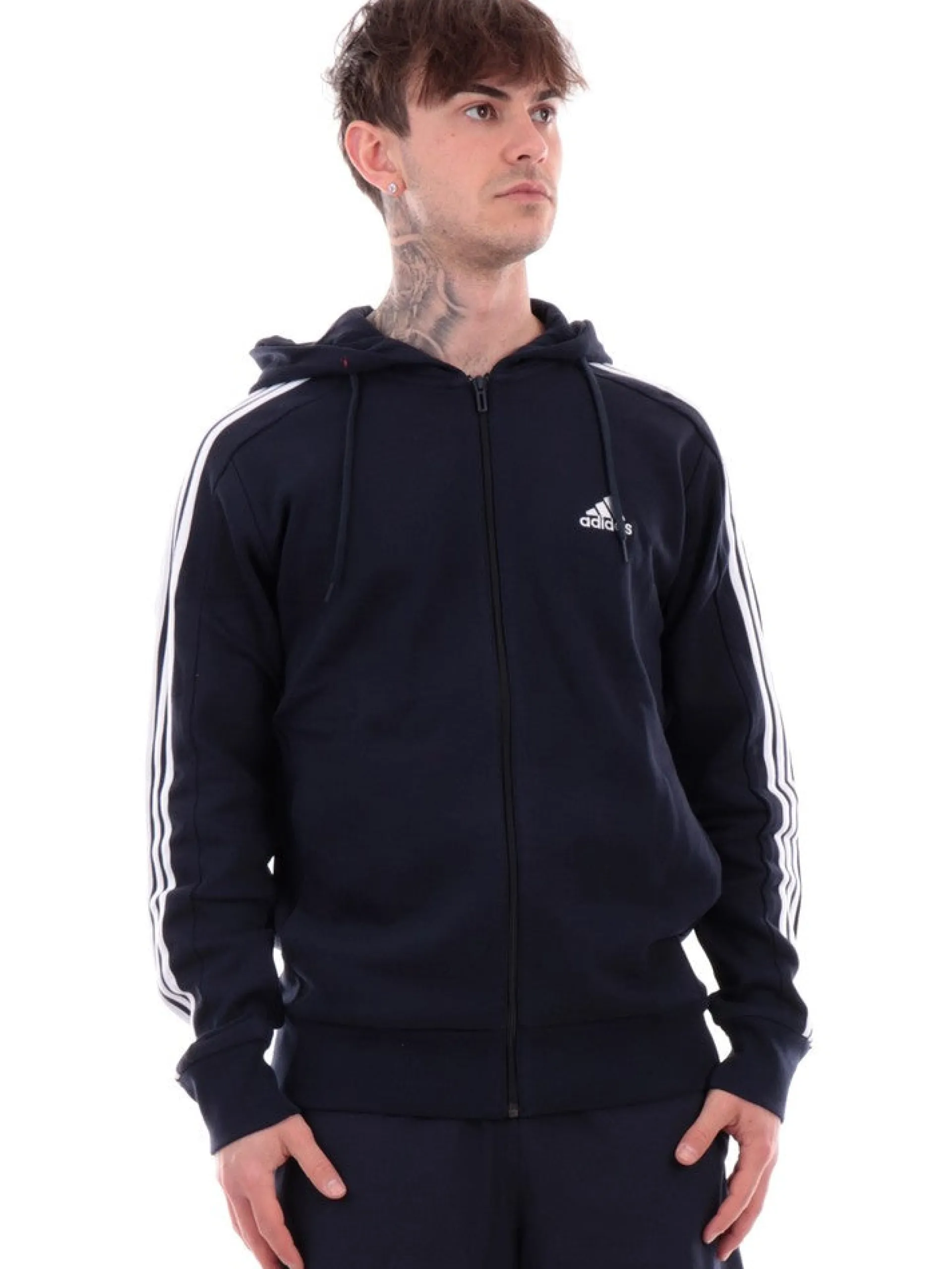 ADIDAS EQUIPMENT Felpe*Felpa Adidas blu da uomo 3Stripes IC04