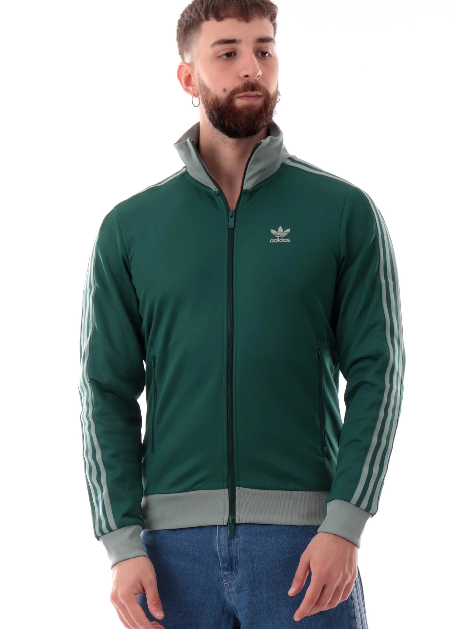 ADIDAS ORIGINALS Felpe*Felpa Adidas Verde da uomo 3 stripes JP2520
