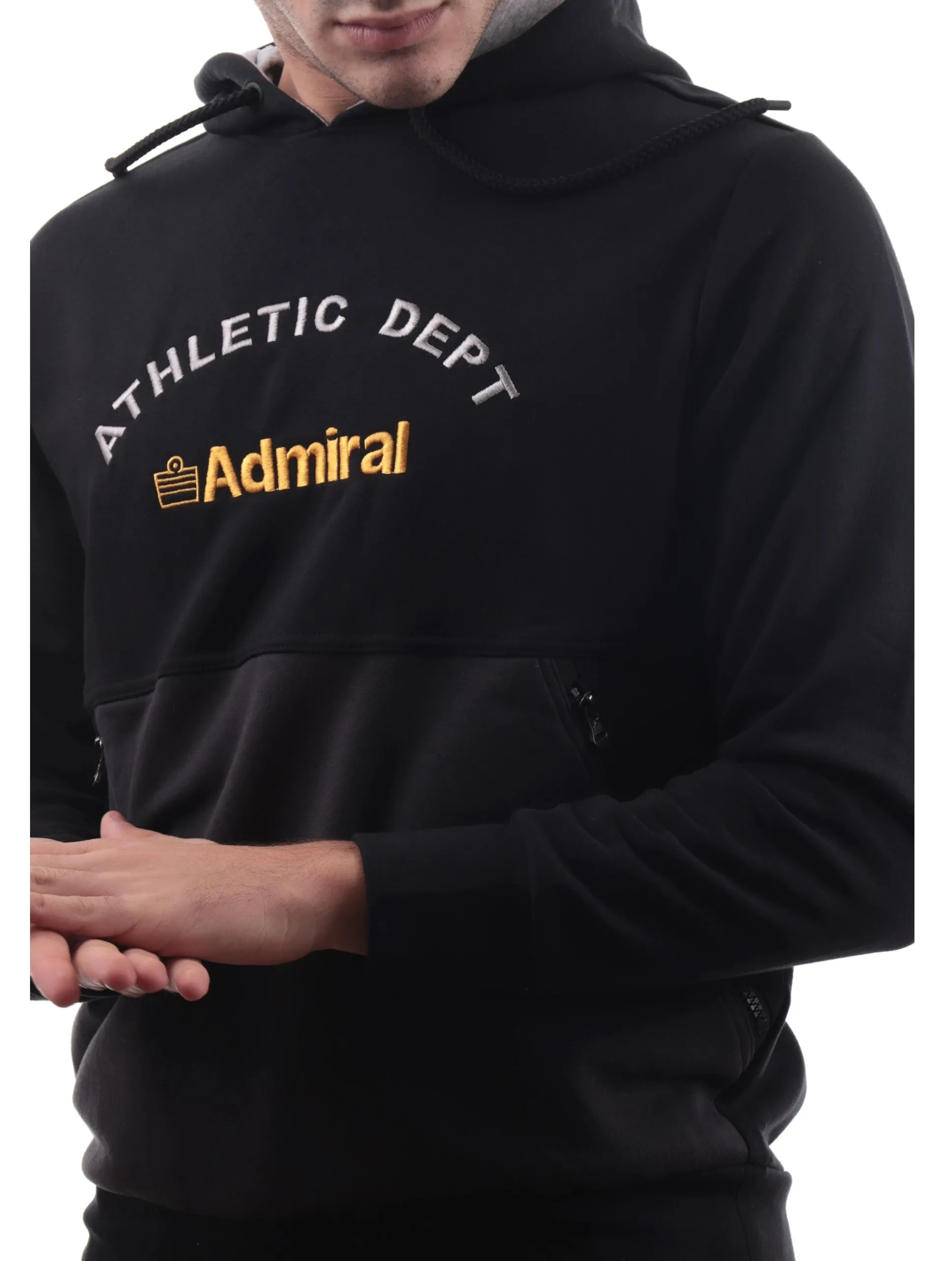 ADMIRAL Felpe*Felpa Athletic Nera da Uomo AD2665