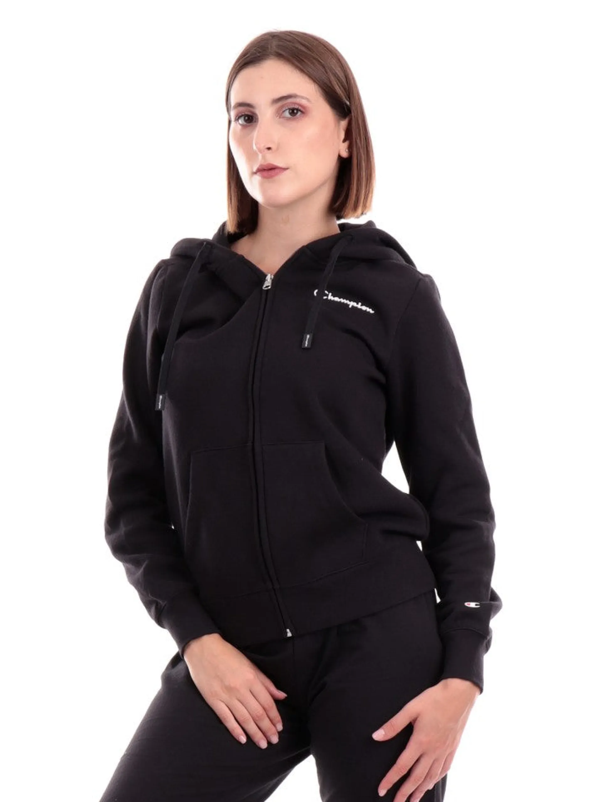 CHAMPION Felpe*Felpa nera da donna 115398