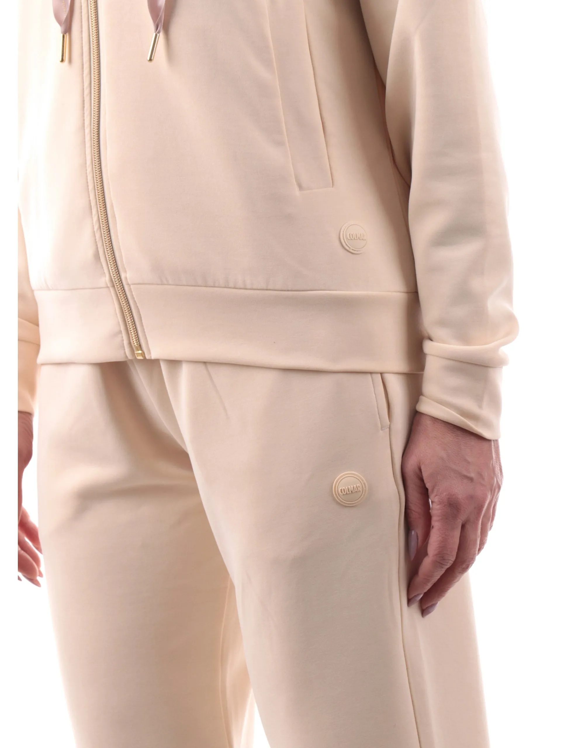 COLMAR Felpe*Felpa beige da donna full zip con cappuccio 92101YH