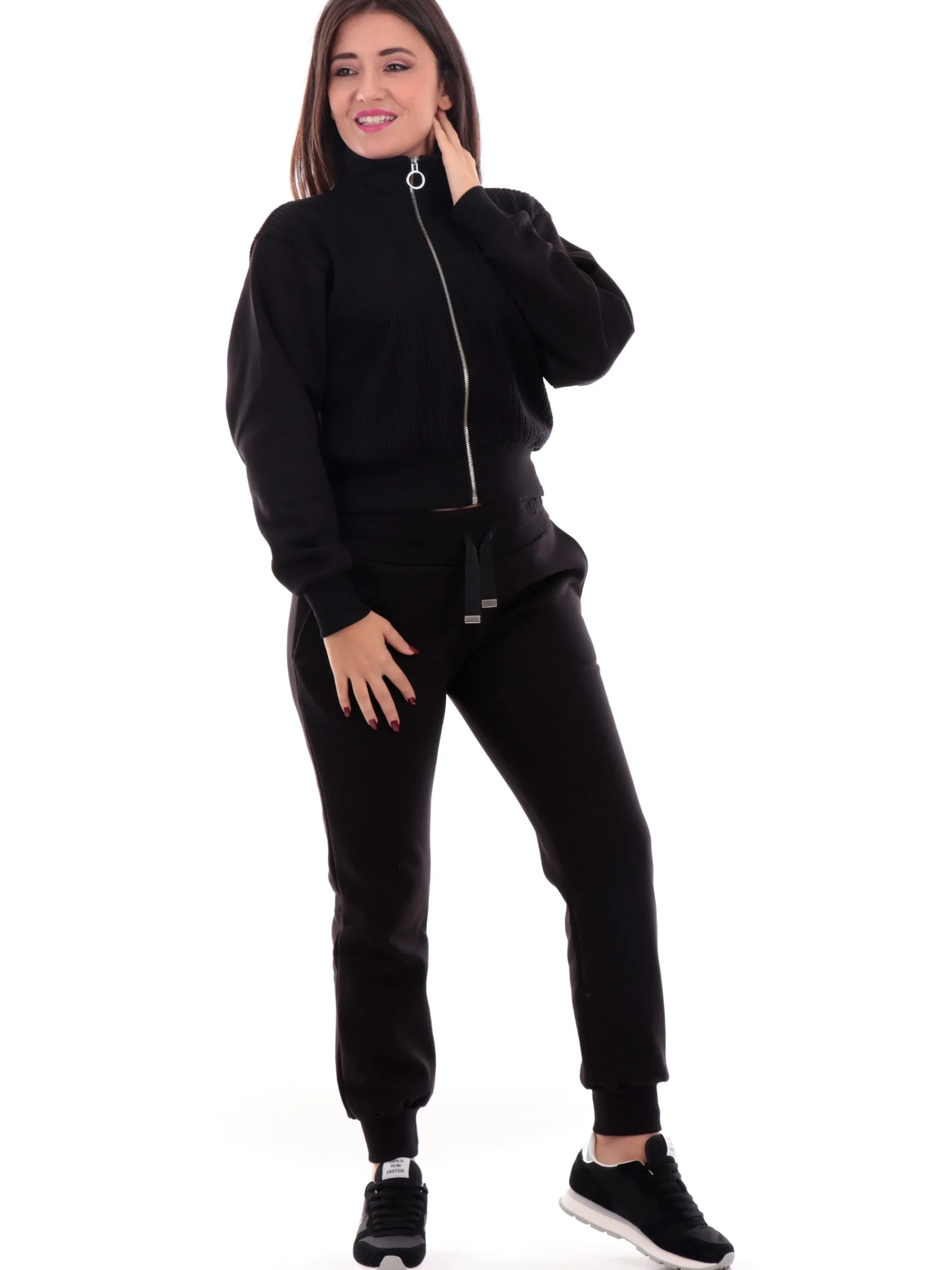 COLMAR Felpe*Felpa nera da donna full zip 92646YO