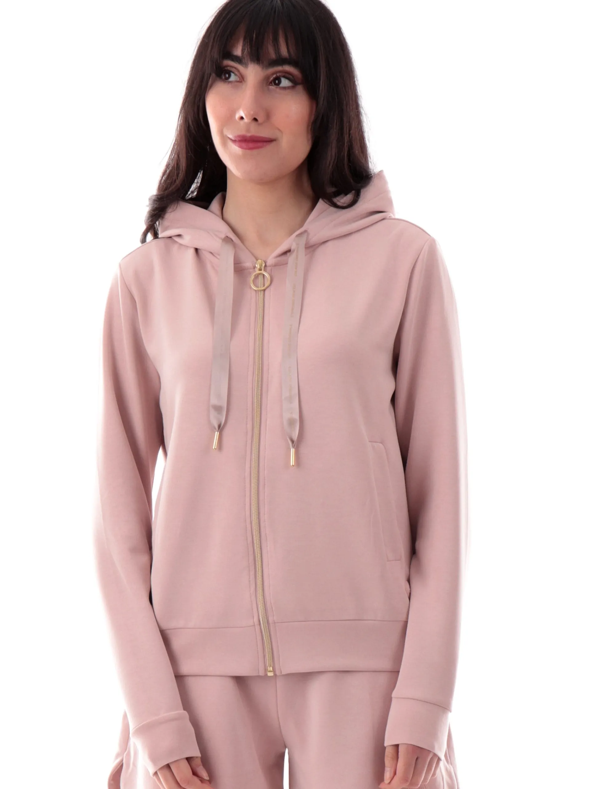 COLMAR Felpe*Felpa rosa da donna full zip con cappuccio 92101YH