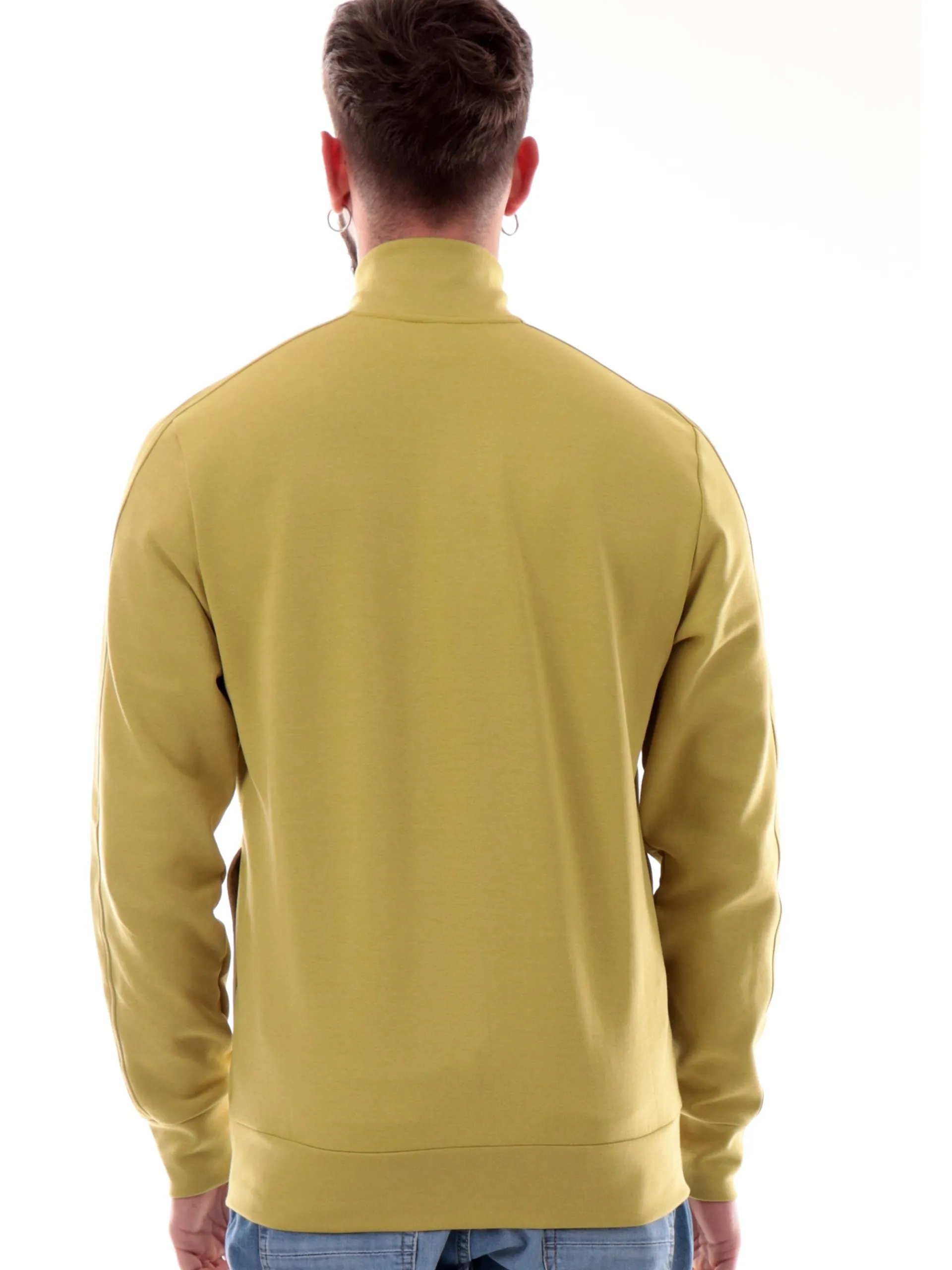 COLMAR Felpe*Felpa verde da uomo full zip con logo sulla manica 61893YV