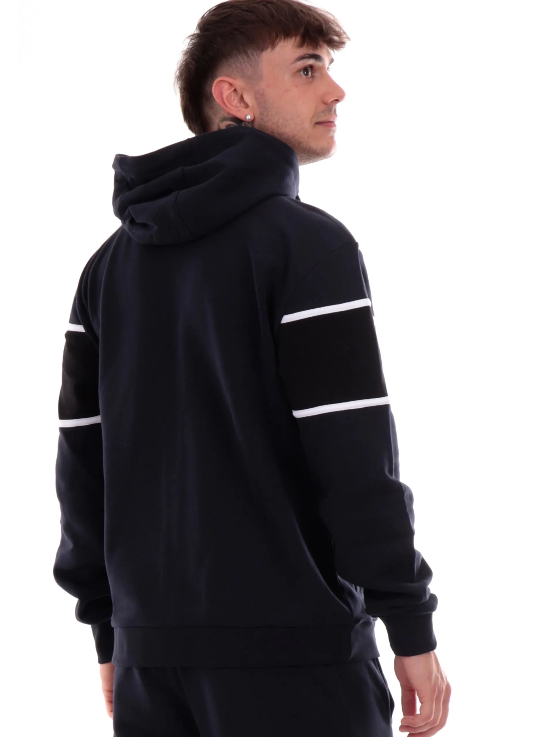 EMPORIO ARMANI 7 Felpe*Felpa Emporio Armani blu da uomo con cappuccio e zip 6DPM81PJTKZ