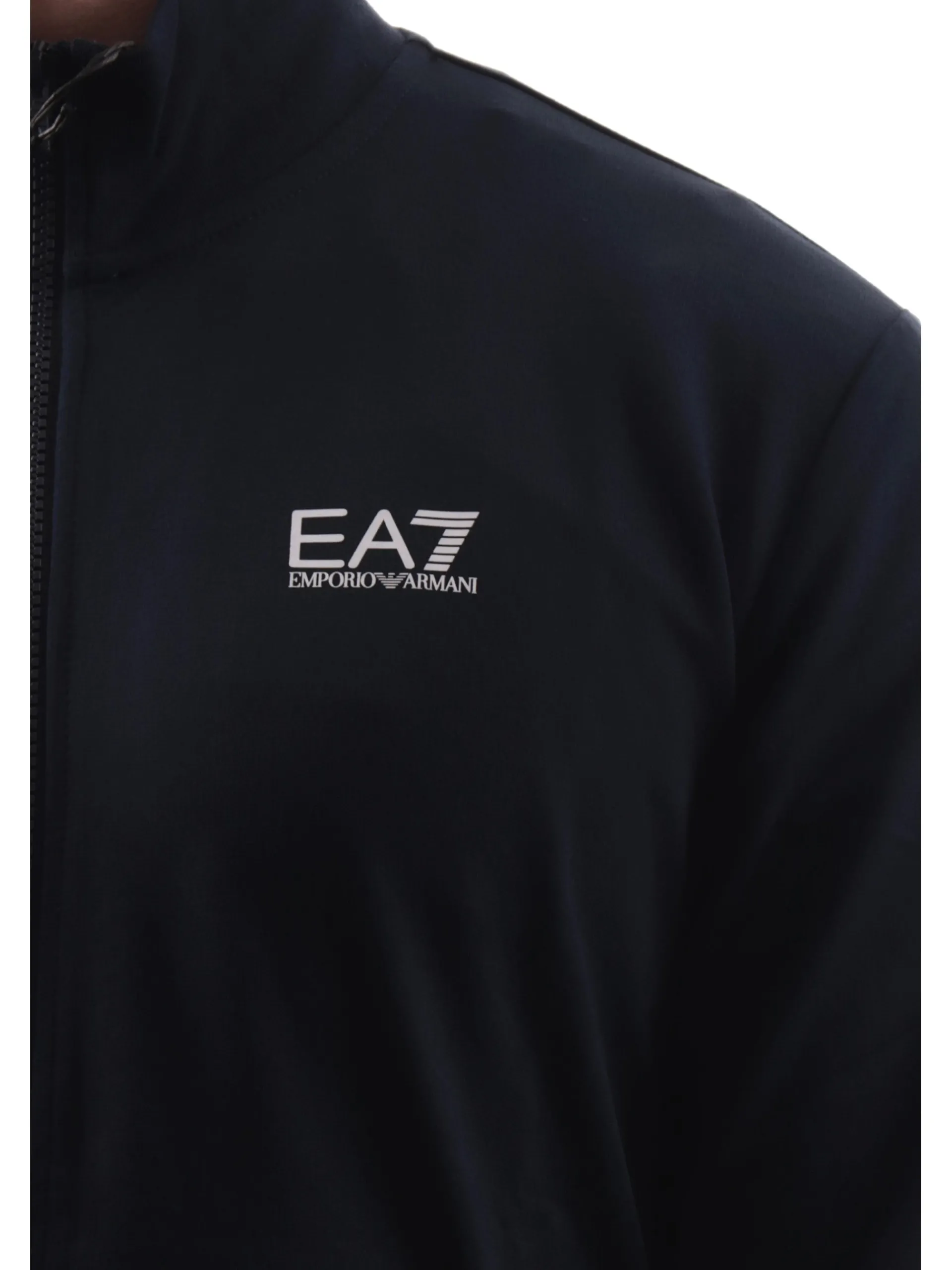 EMPORIO ARMANI 7 Felpe*Felpa Emporio Armani EA7 blu da uomo full zip 8NPM31PJVRZ