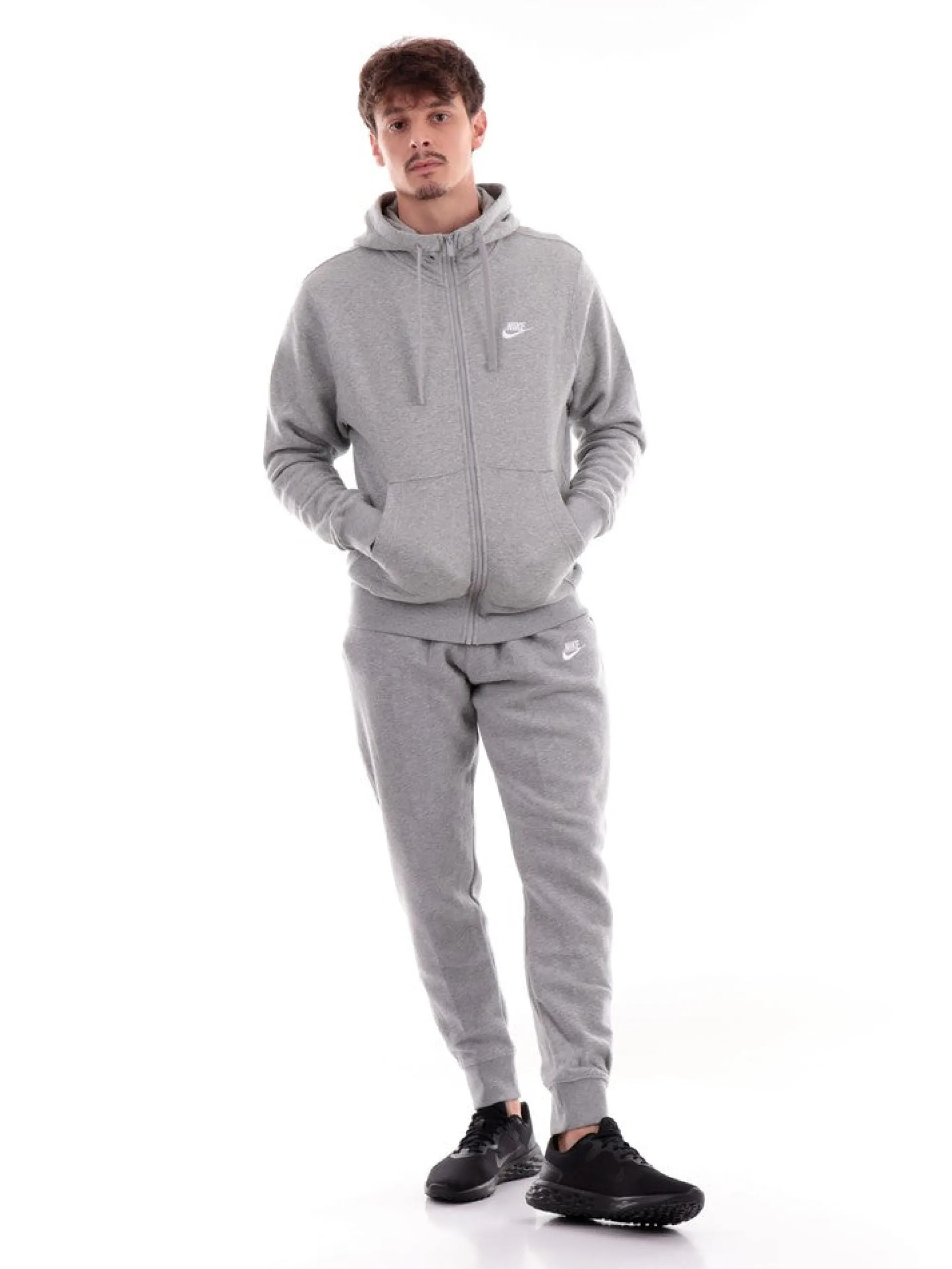 NIKE Felpe*Felpa grigia da uomo full zip BV2645