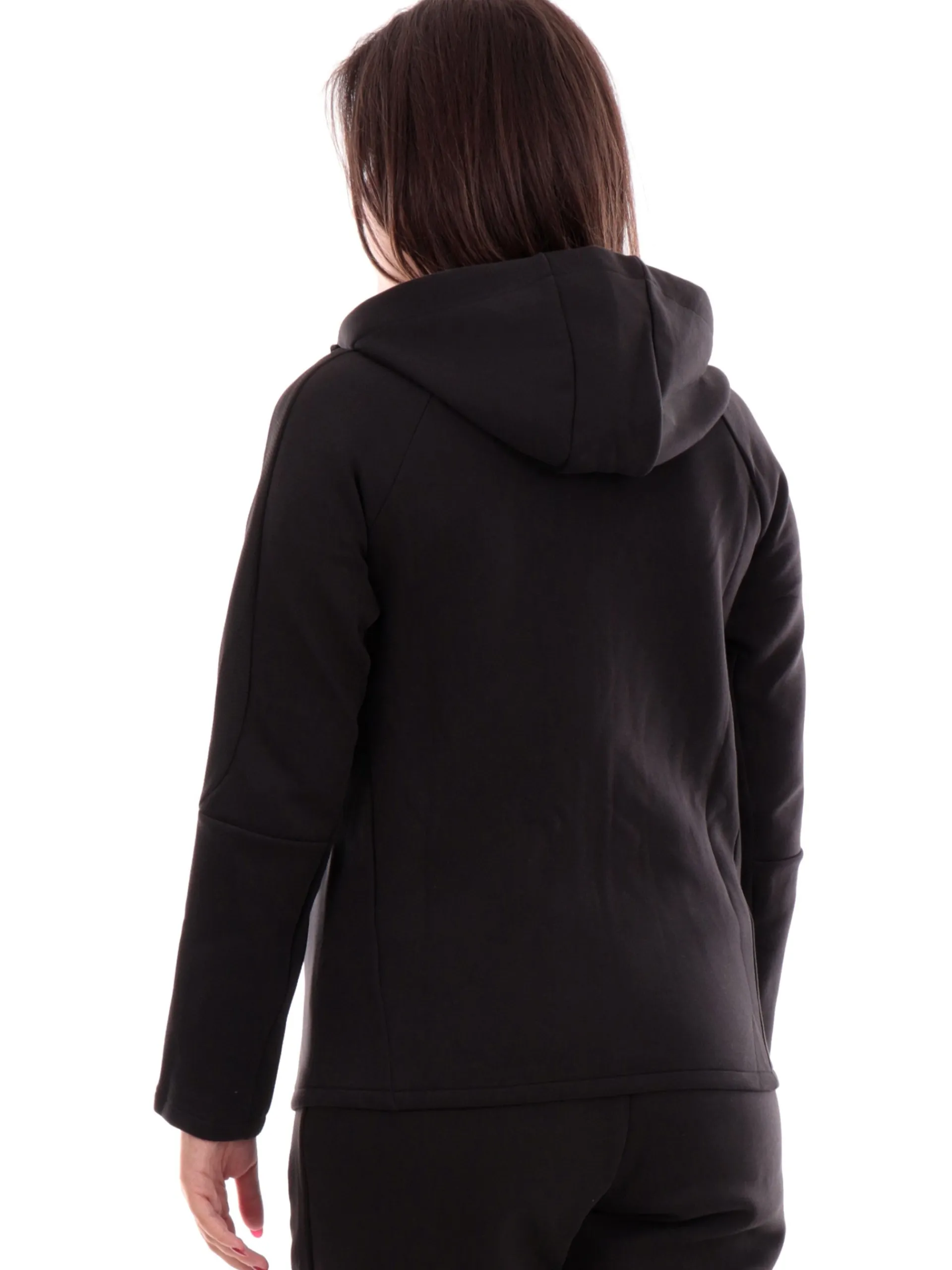 PUMA Felpe*Felpa nera da donna Evostripe full zip con cappuccio 681670
