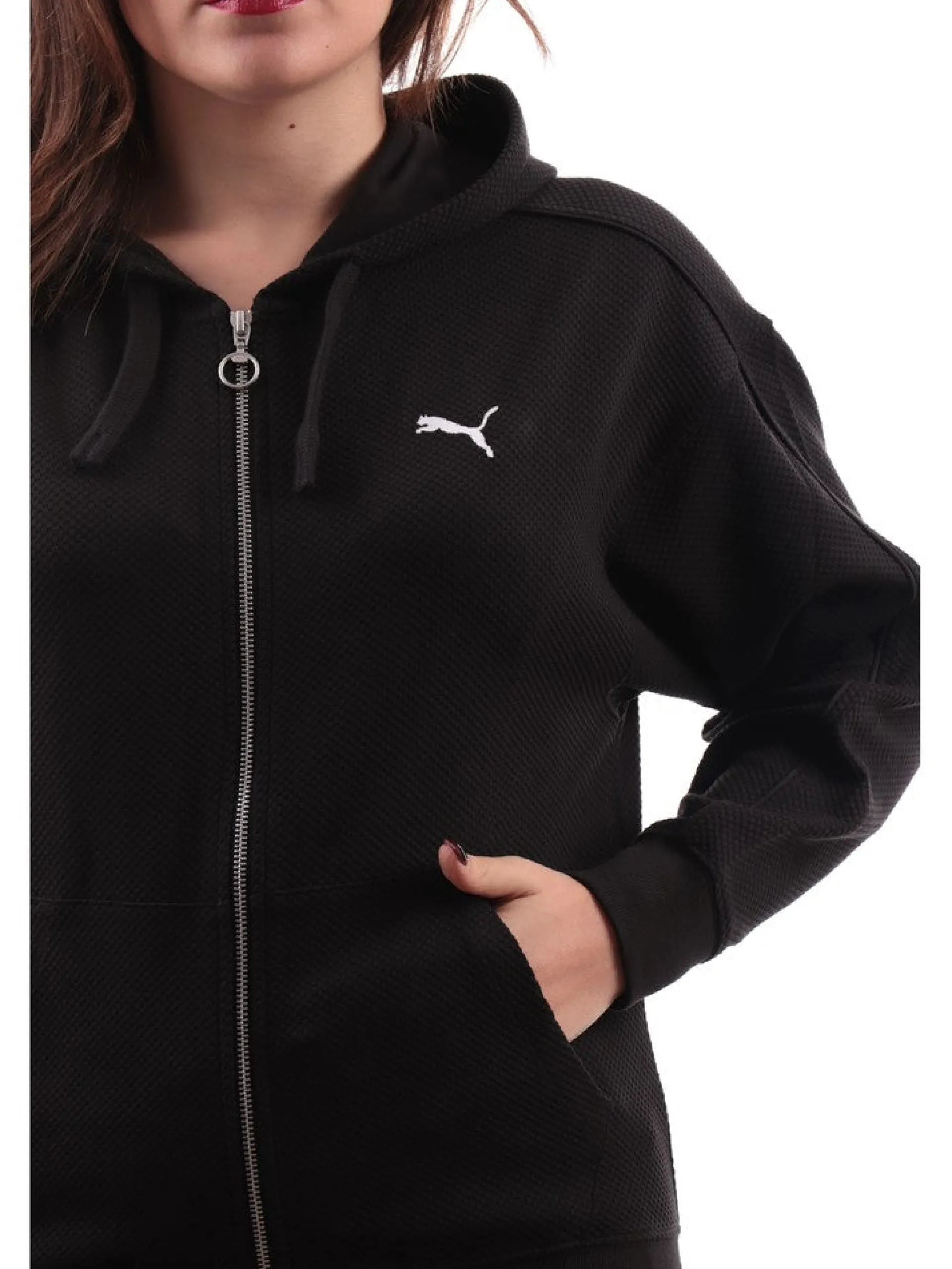 PUMA Felpe*Felpa nera da donna 677882