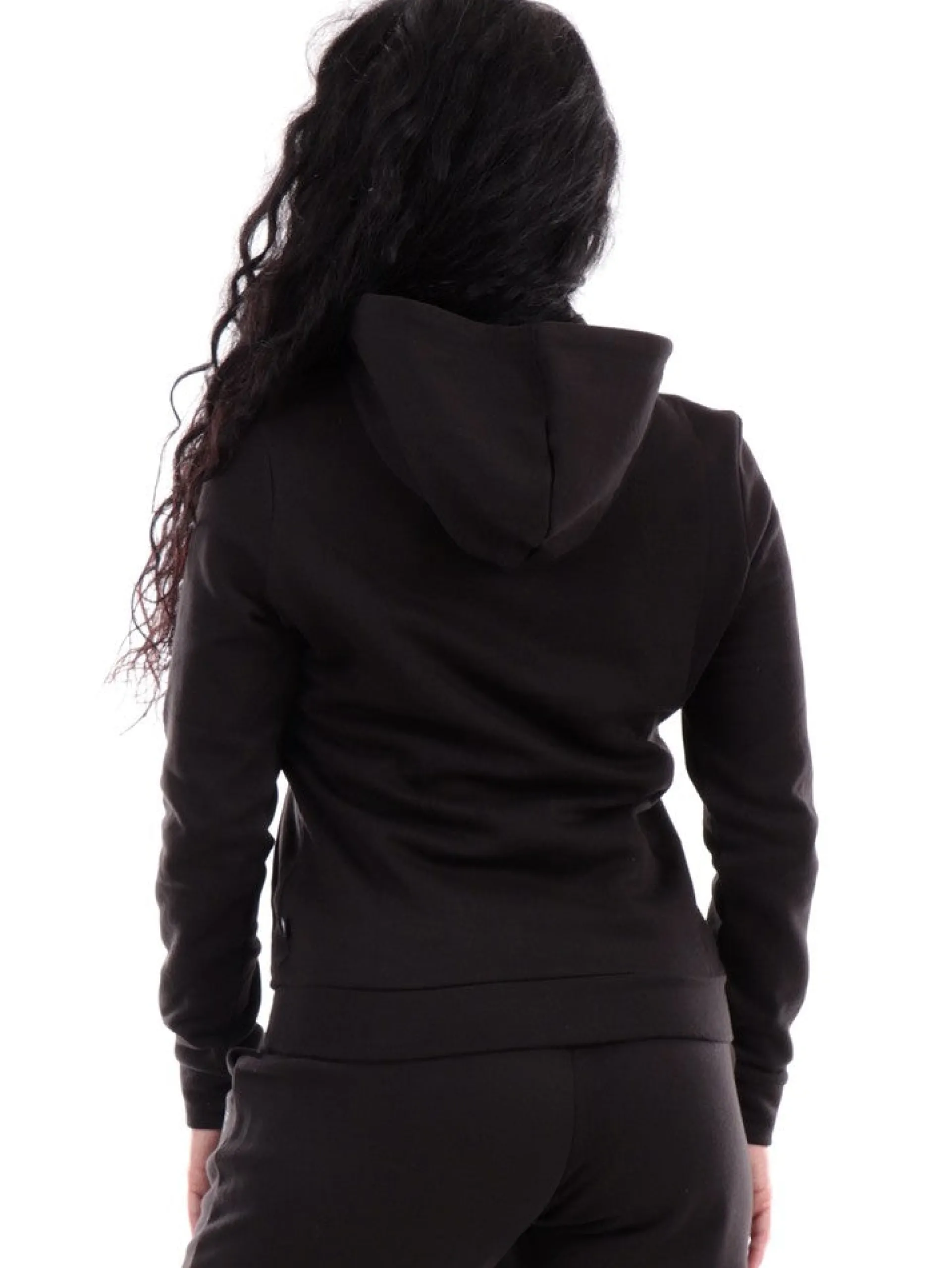 PUMA Felpe*Felpa Nera da Donna con Cappuccio e Tasche 67787201