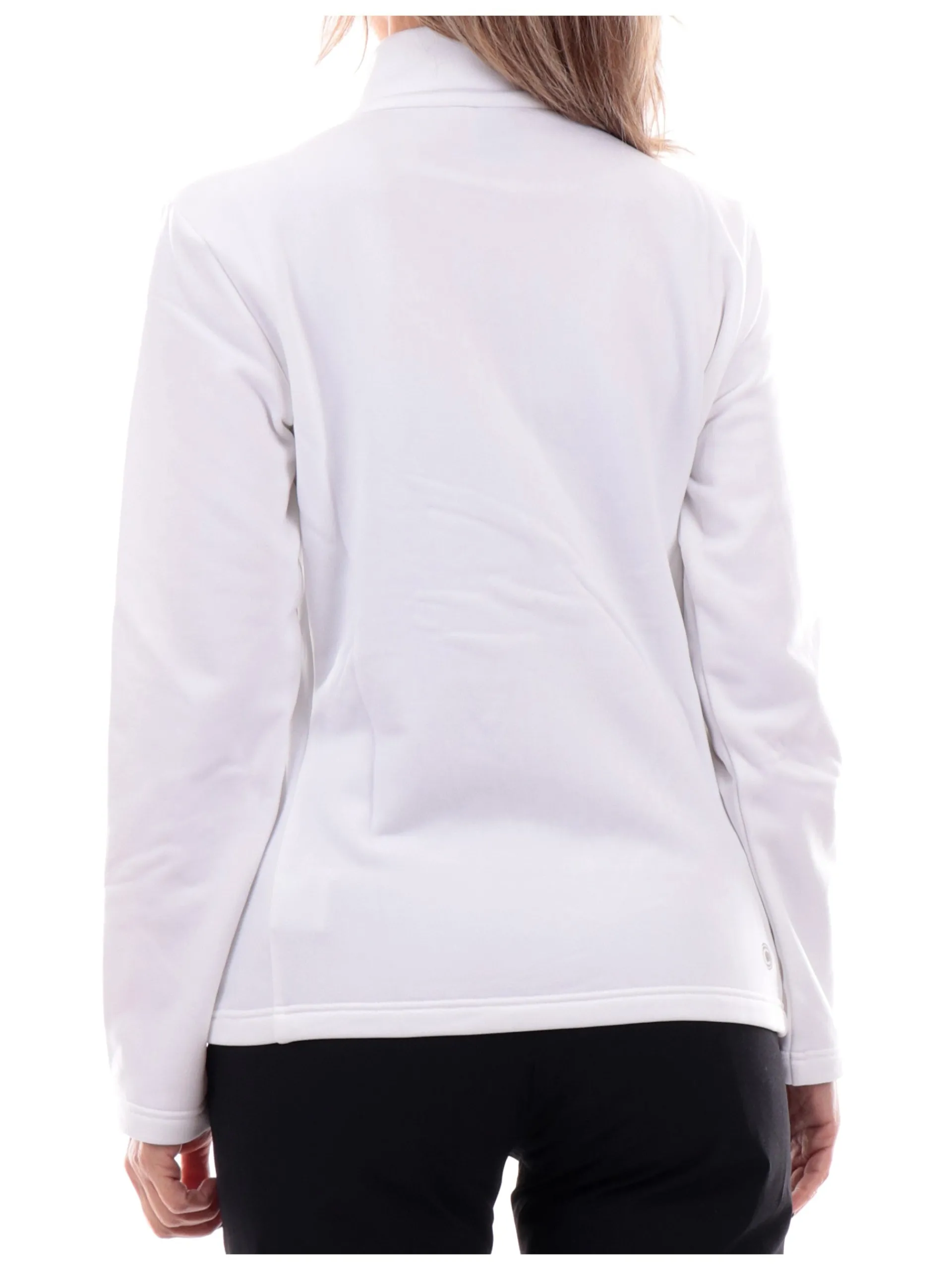 COLMAR NEVE E OUTDOOR Abbigliamento|Maglie*Felpa sci Colmar bianca da donna con chiusura full zip 93355WU