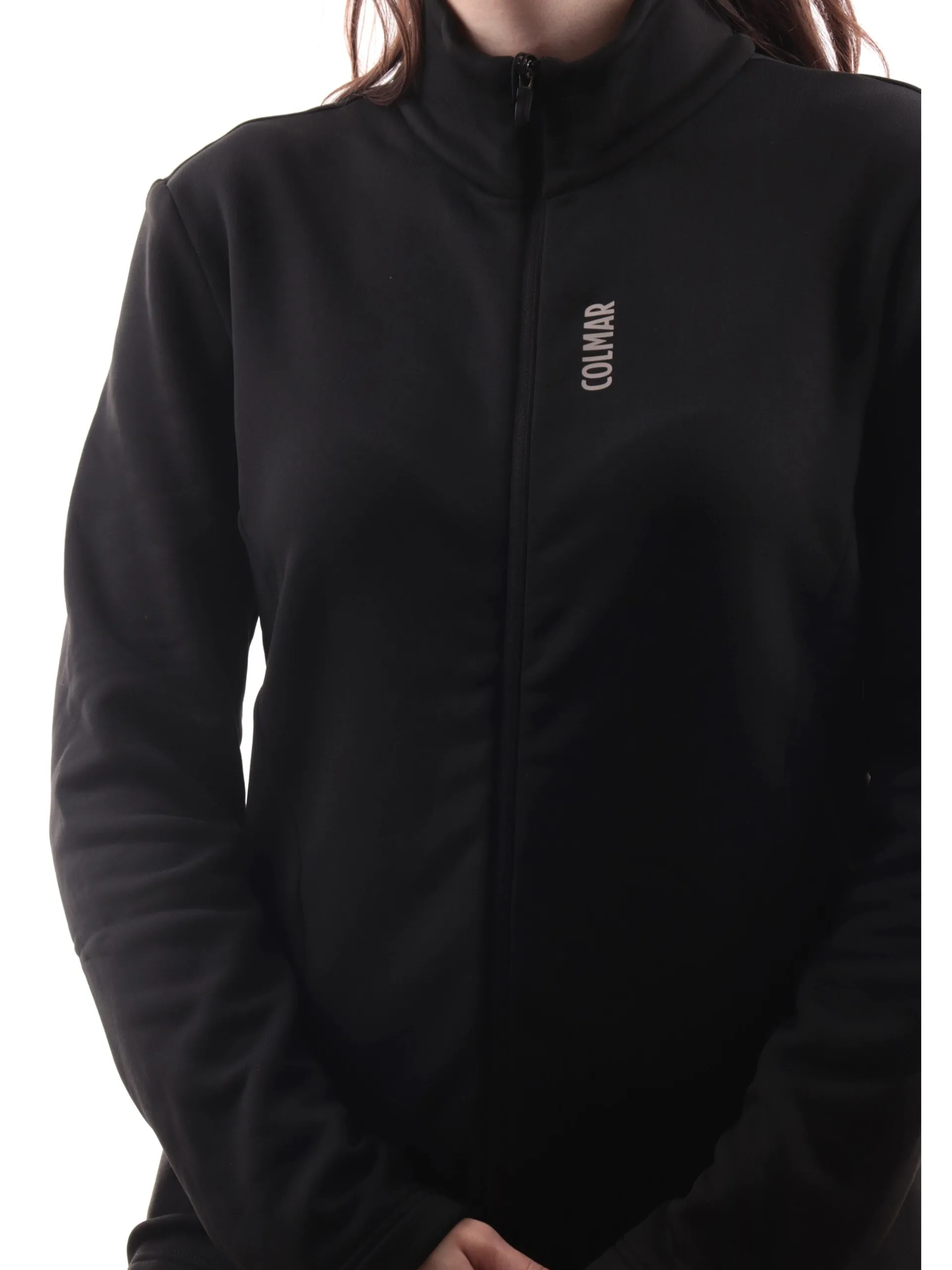 COLMAR NEVE E OUTDOOR Abbigliamento|Maglie*Felpa sci Colmar nera da donna con chiusura full zip 93355WU