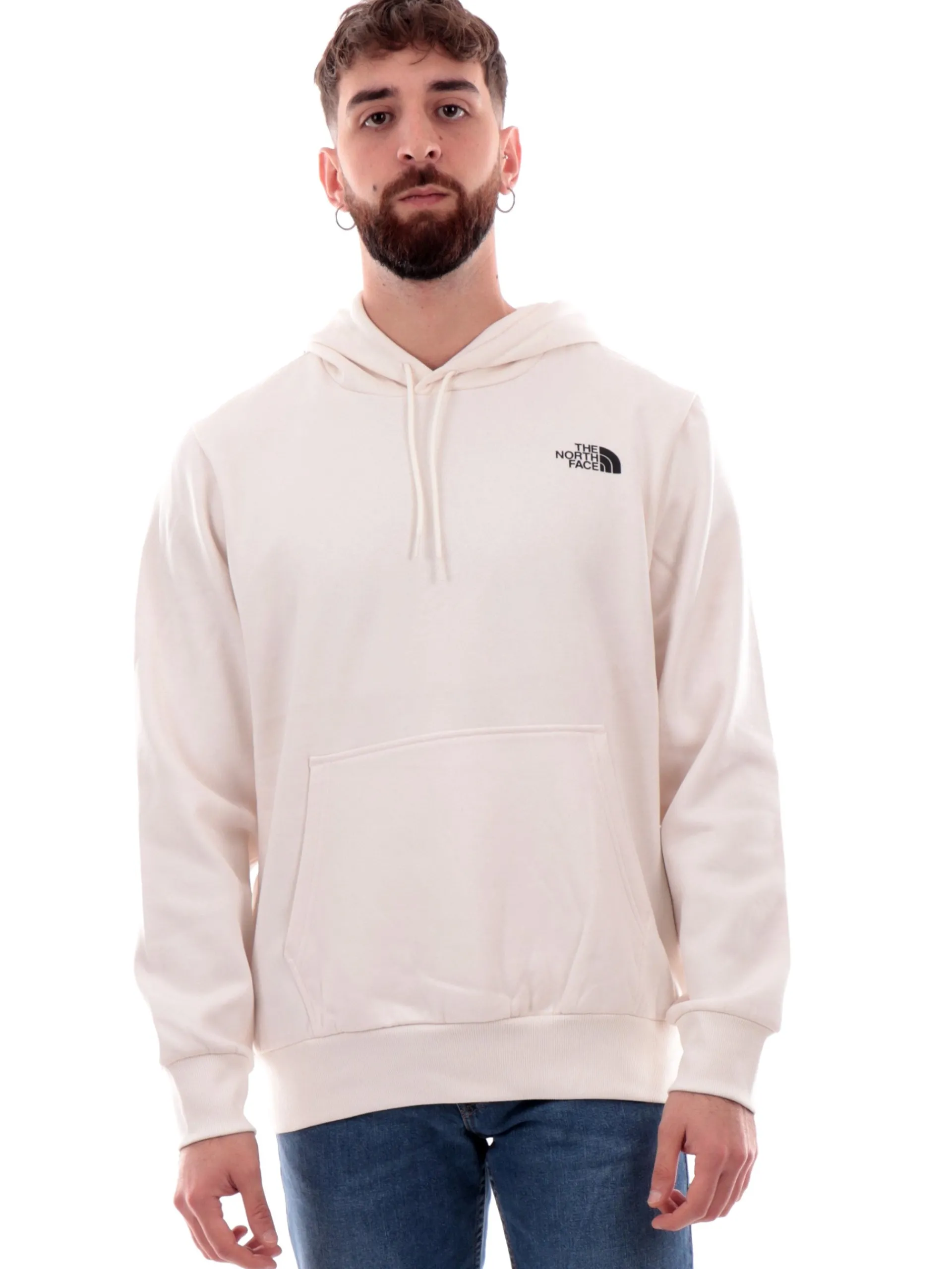 THE NORTH FACE Felpe*Felpa bianca da uomo con cappuccio logato NF0A89EJ