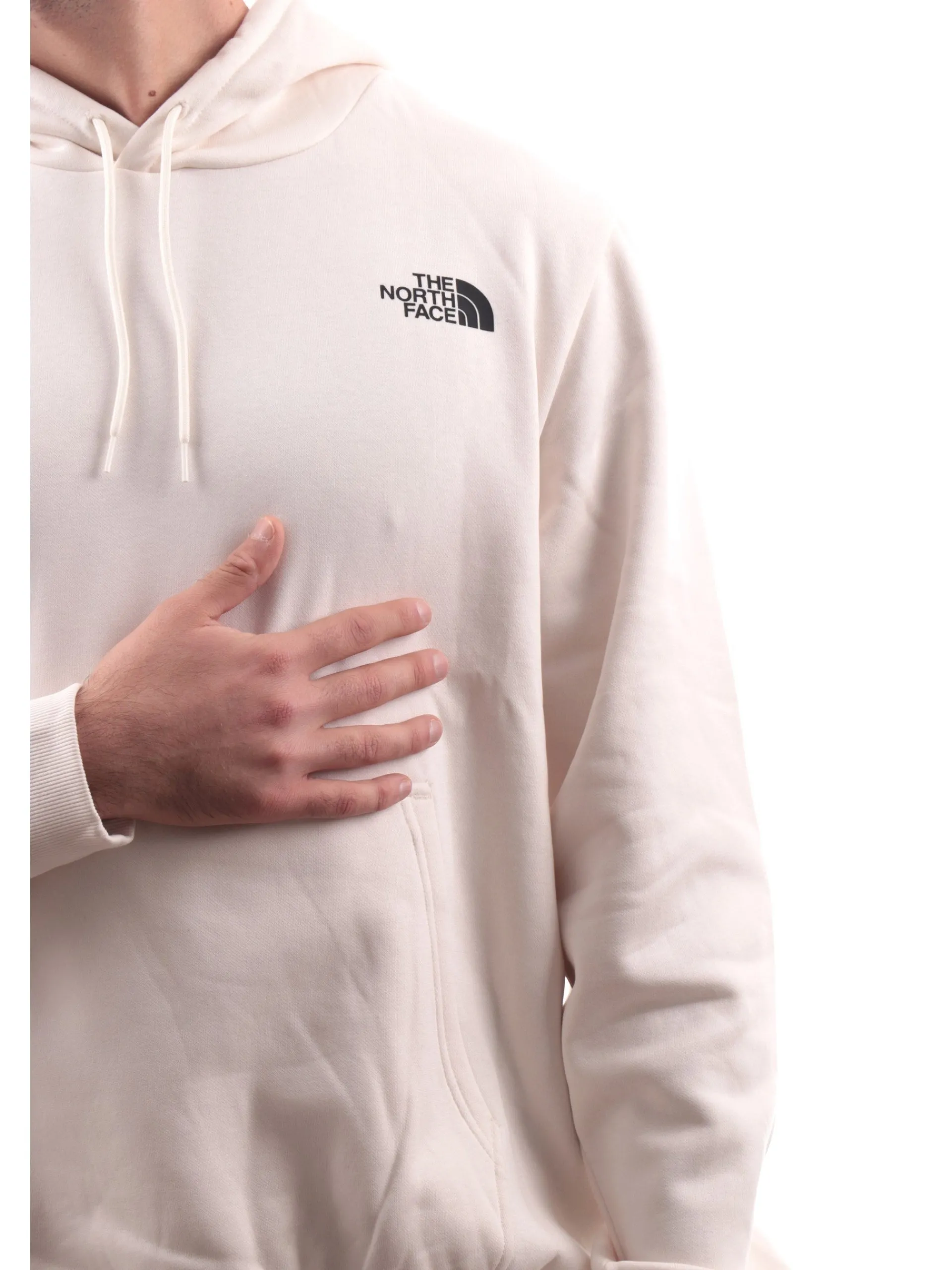 THE NORTH FACE Felpe*Felpa bianca da uomo con cappuccio logato NF0A89EJ
