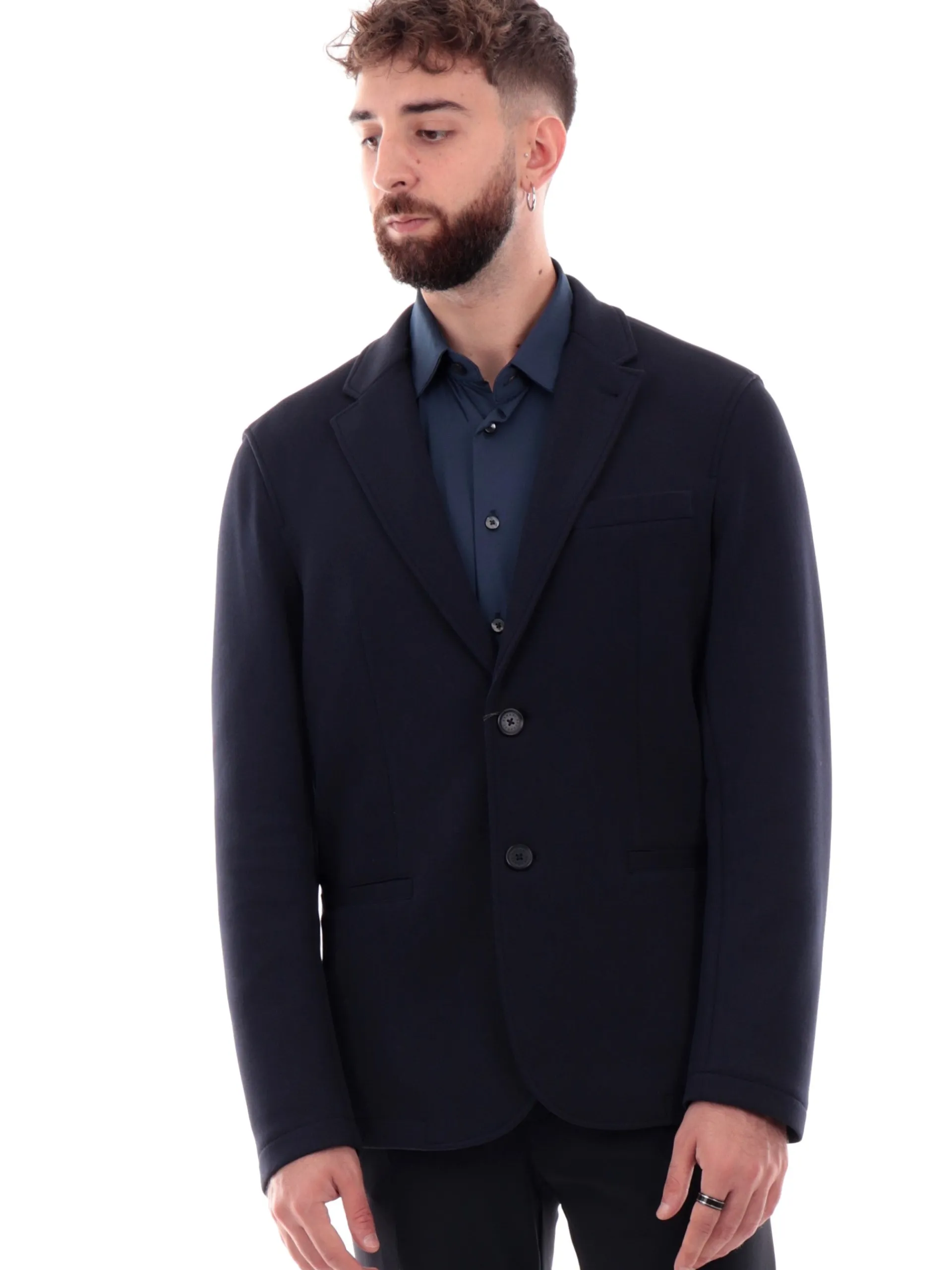 ARMANI EXCHANGE Giacche*Giacca AX blu da uomo elegante in cotone 6DZGJAZJNKZ