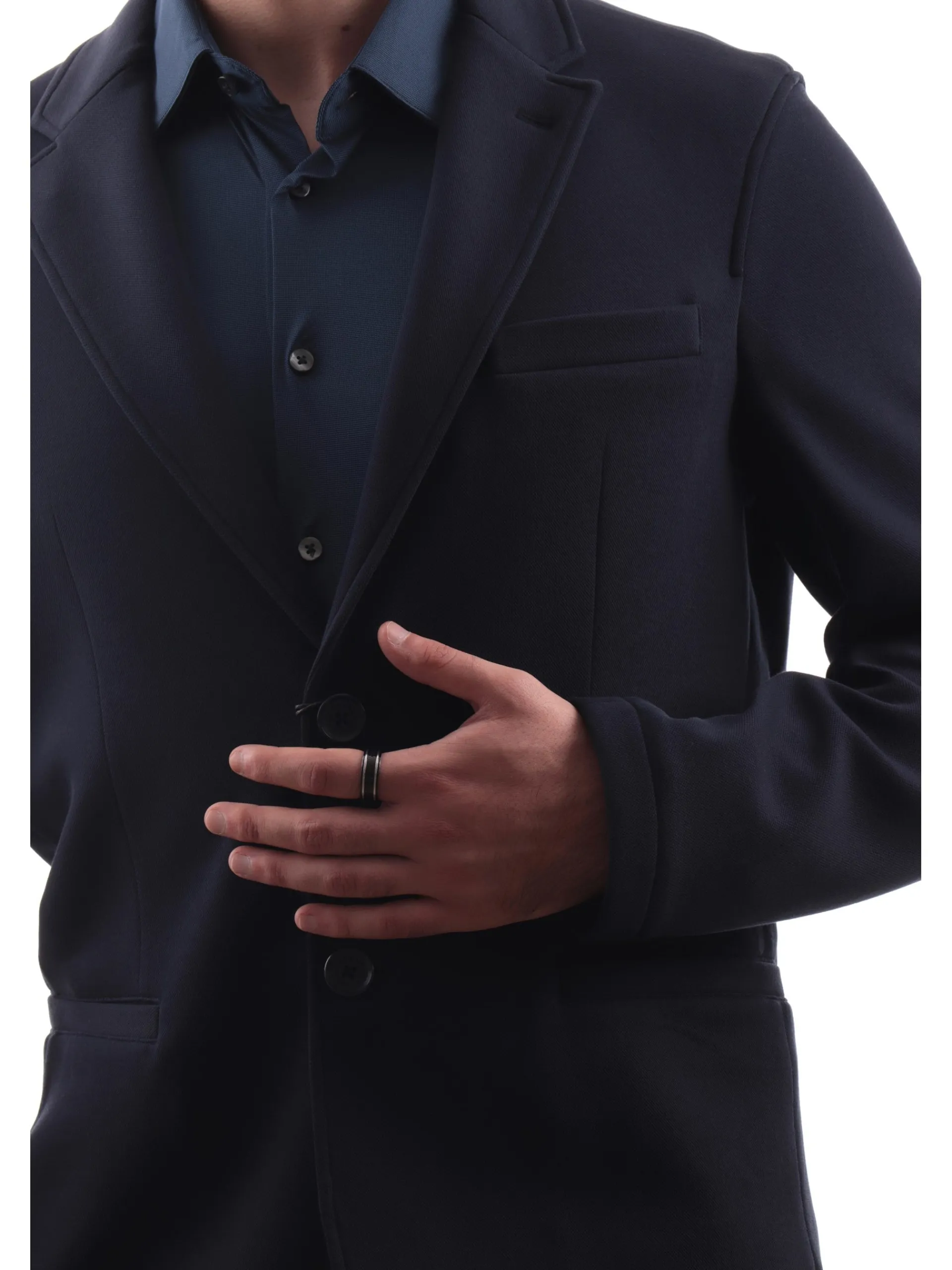 ARMANI EXCHANGE Giacche*Giacca AX blu da uomo elegante in cotone 6DZGJAZJNKZ