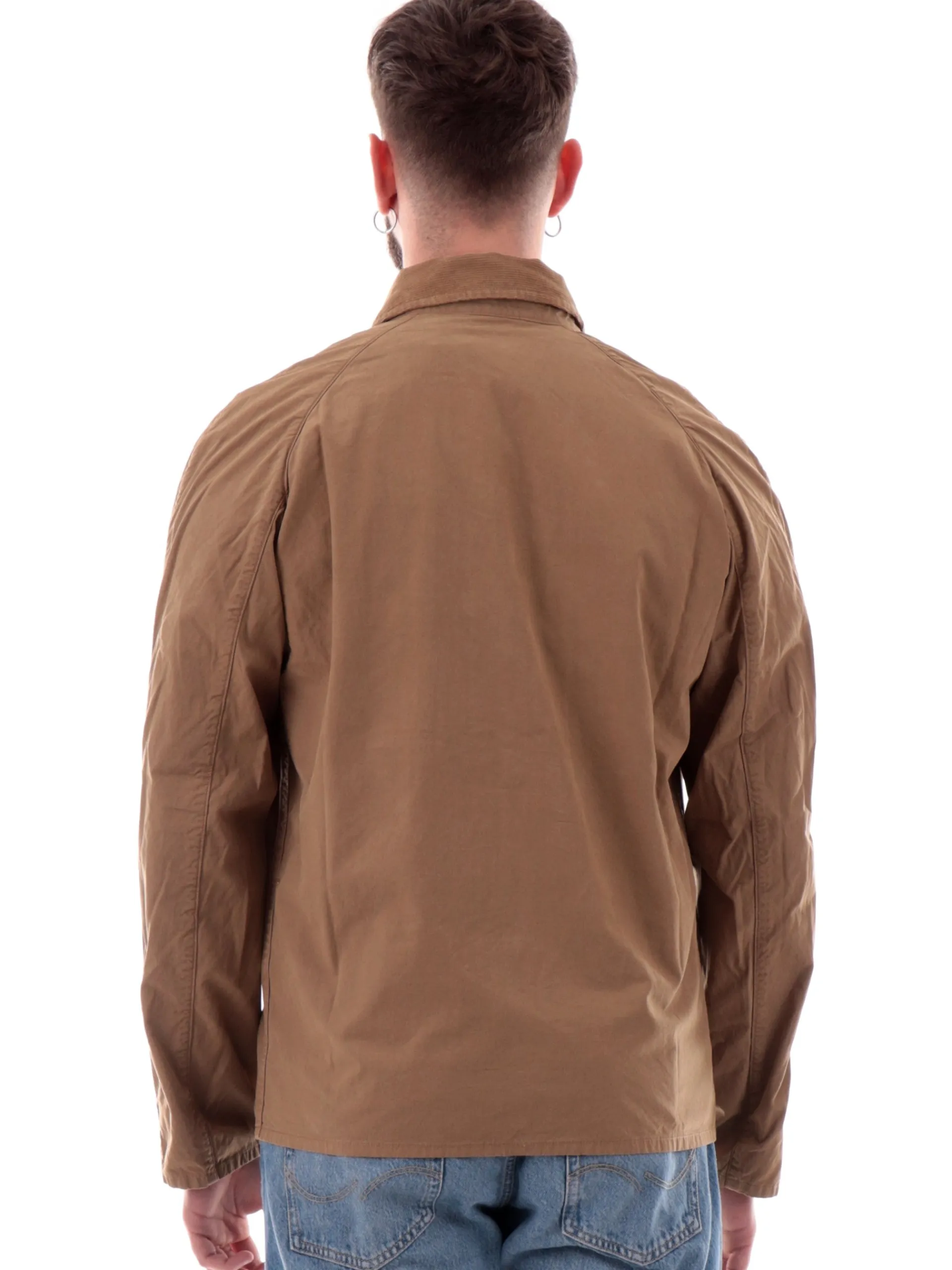 BARBOUR Giubbini*Giacca Tracker marrone da uomo full zip Casual MCA0978