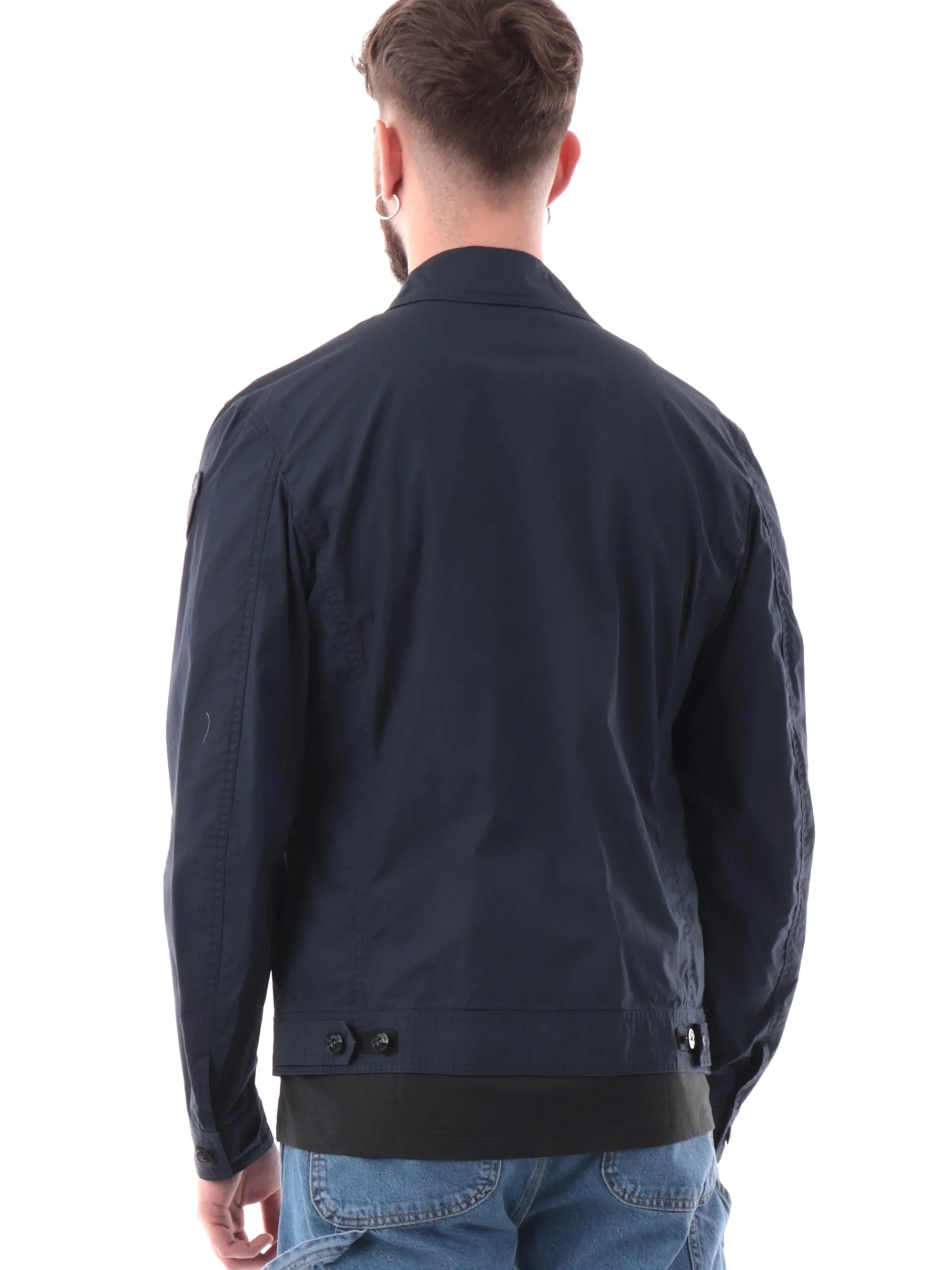 BLAUER Giubbini*Giacca blu da uomo con tasconi e colletto alla francese C04176006854