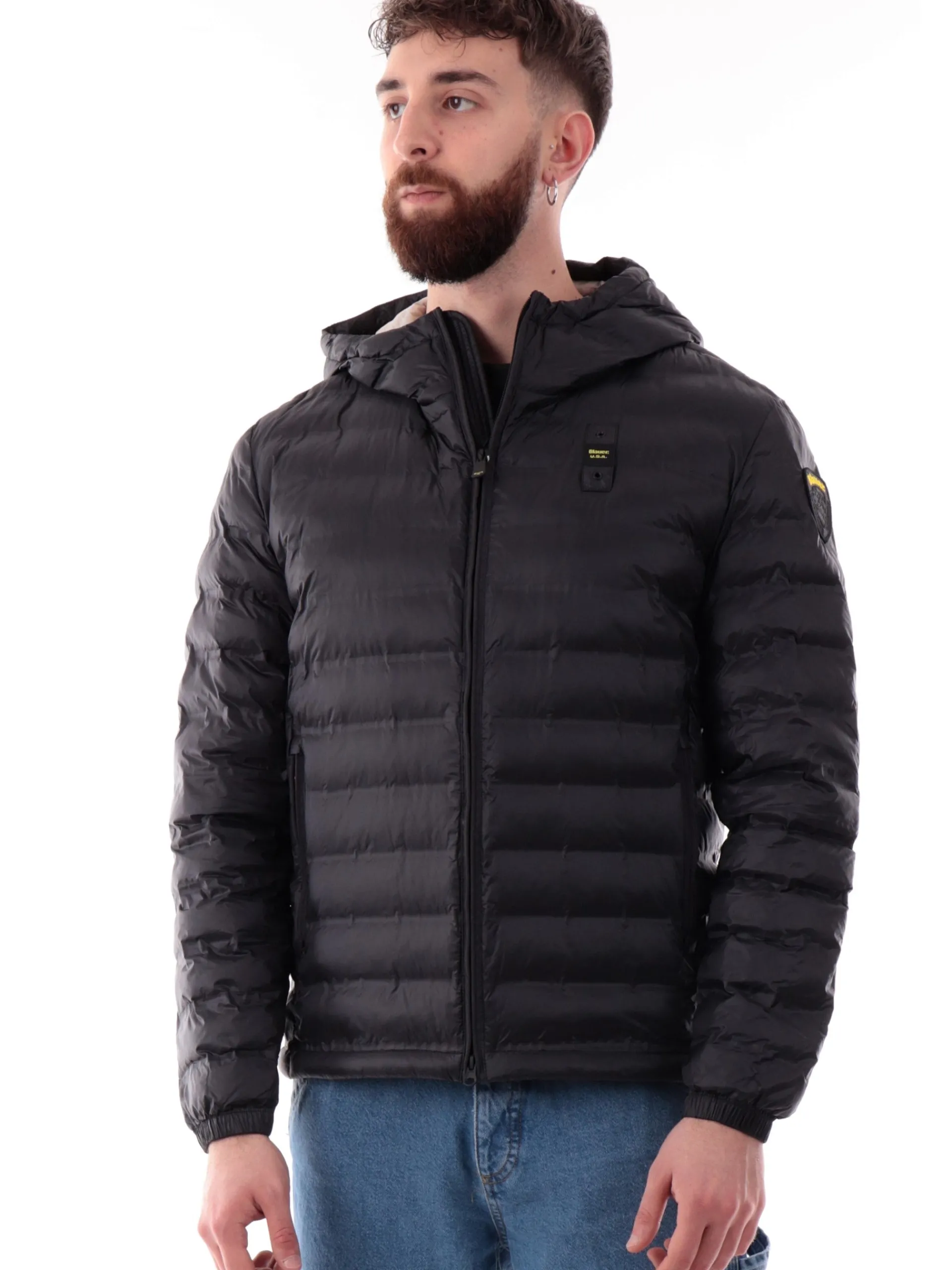 BLAUER Giubbini*Giacca Charles nera da uomo 100 grammi C02227007104