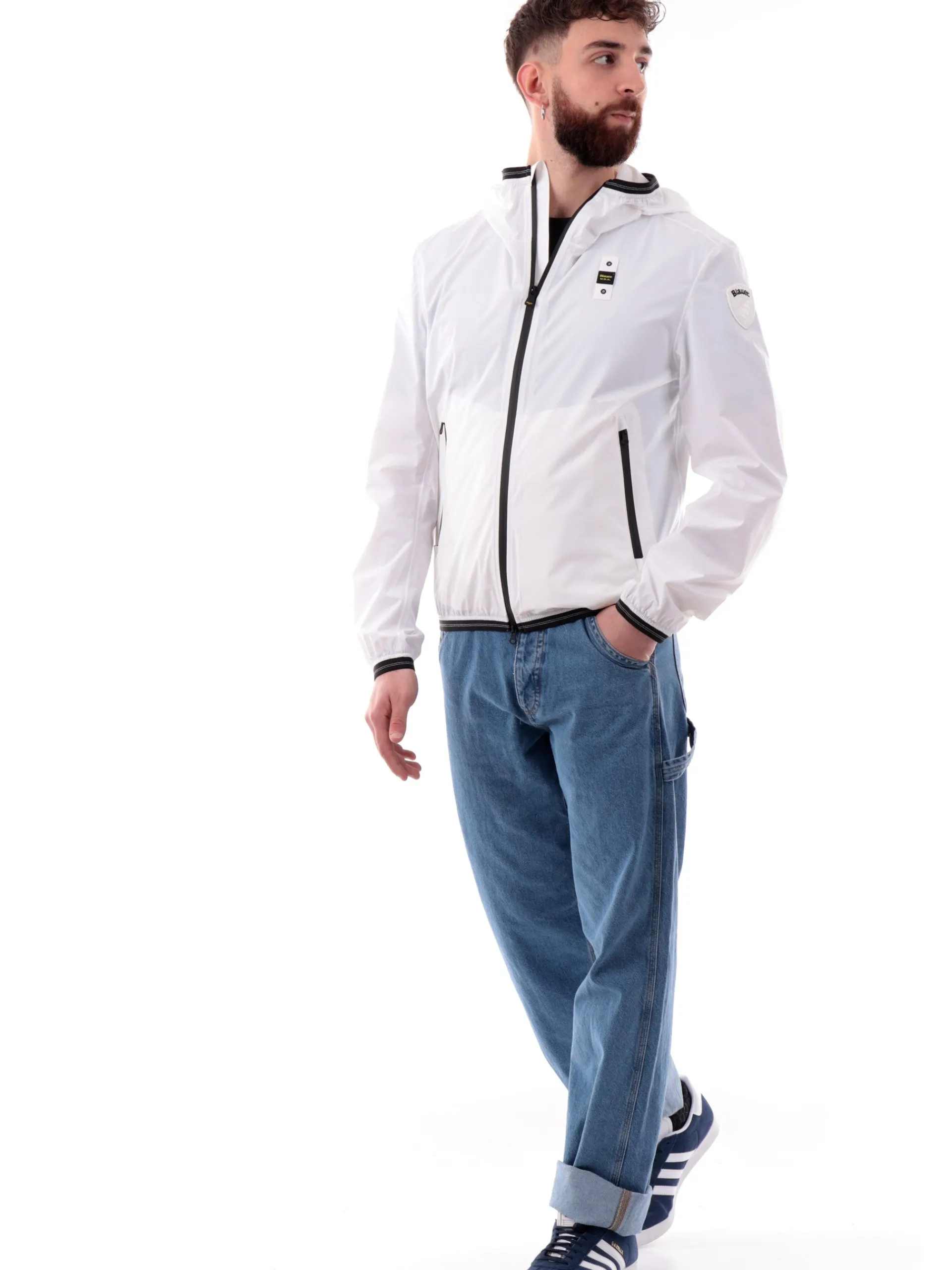 BLAUER Giubbini*Giacca Farrin bianca da uomo tessuto tecnico C11541007110