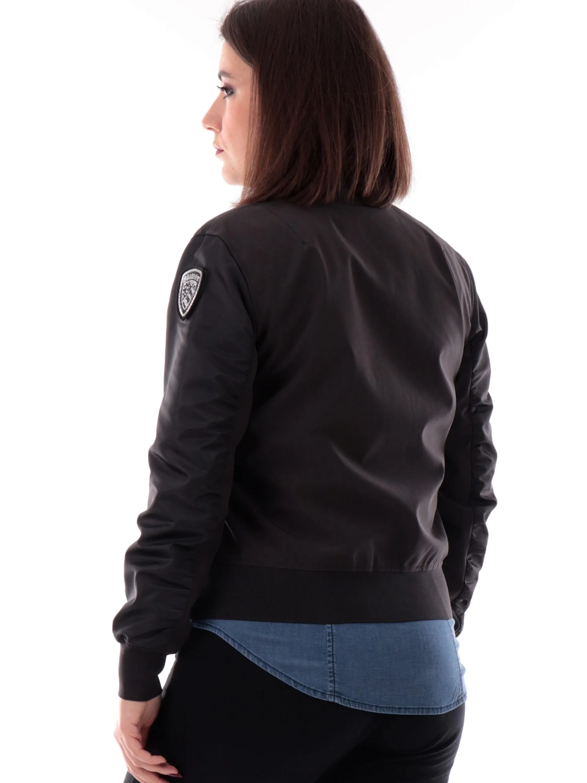 BLAUER Giubbini*Giacca nera Laurie da donna tessuto tecnico C01221007108