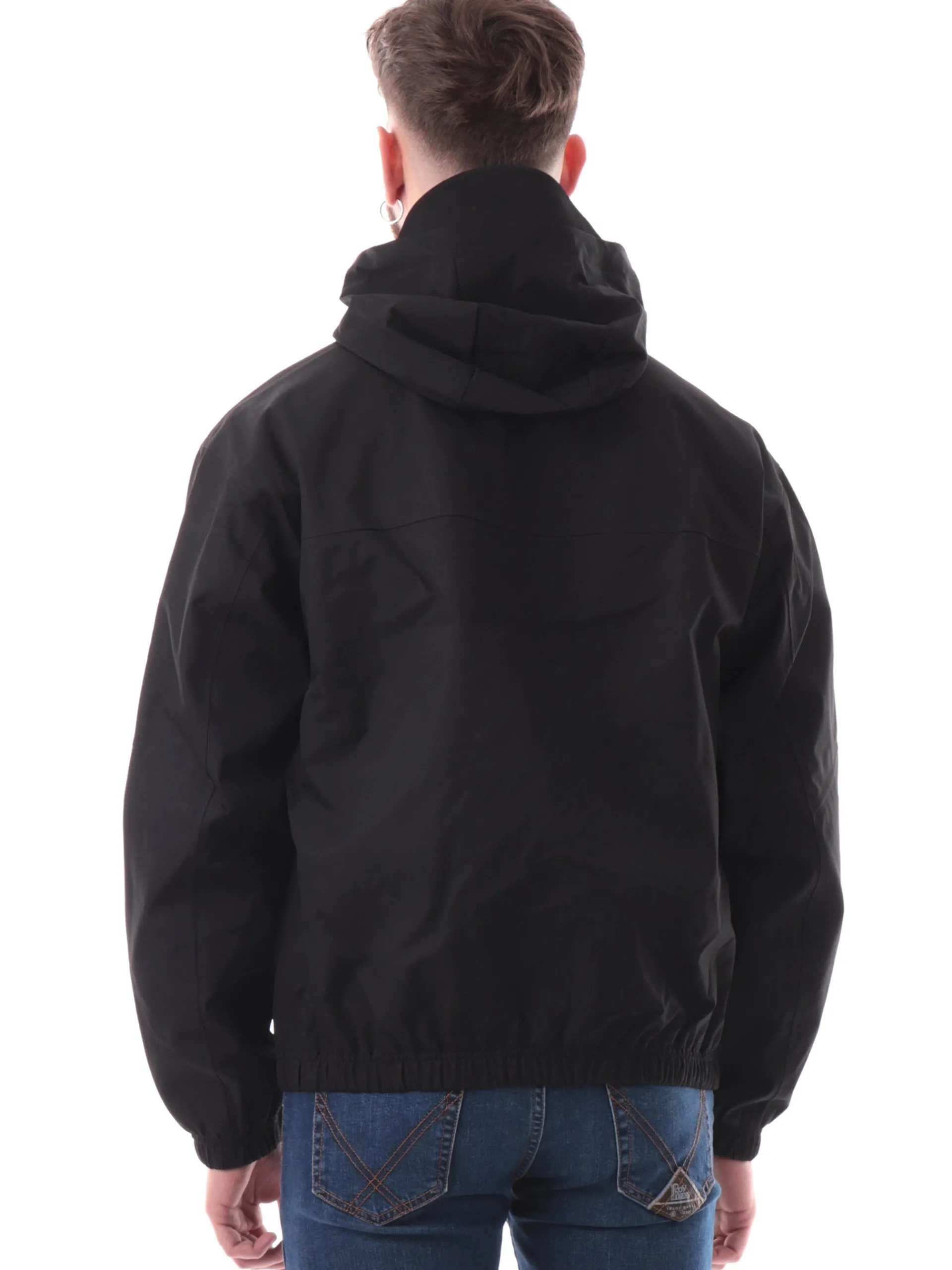 CALVIN KLEIN Giubbini*Giacca tecnica nera da uomo con cappuccio J30J326715