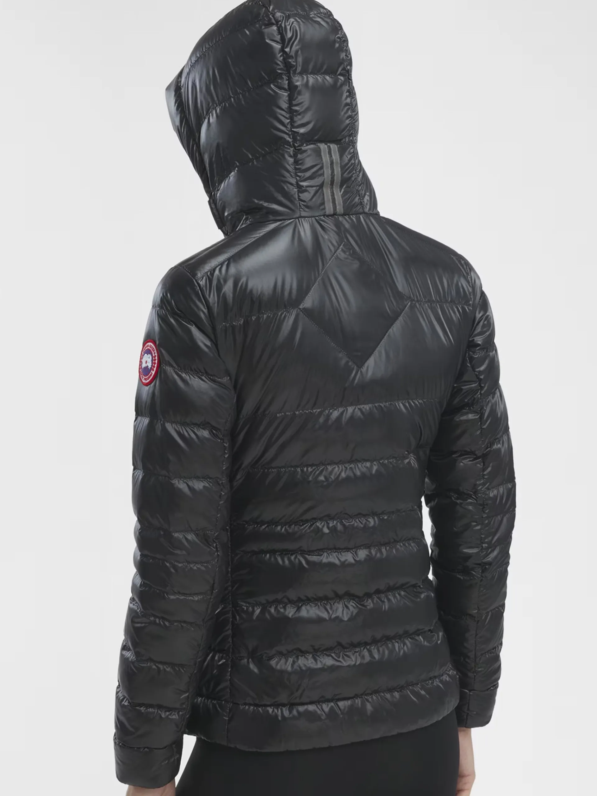 CANADA GOOSE Giubbini*Giacca Cypress Hoody nera da donna con bretelle interne 2242